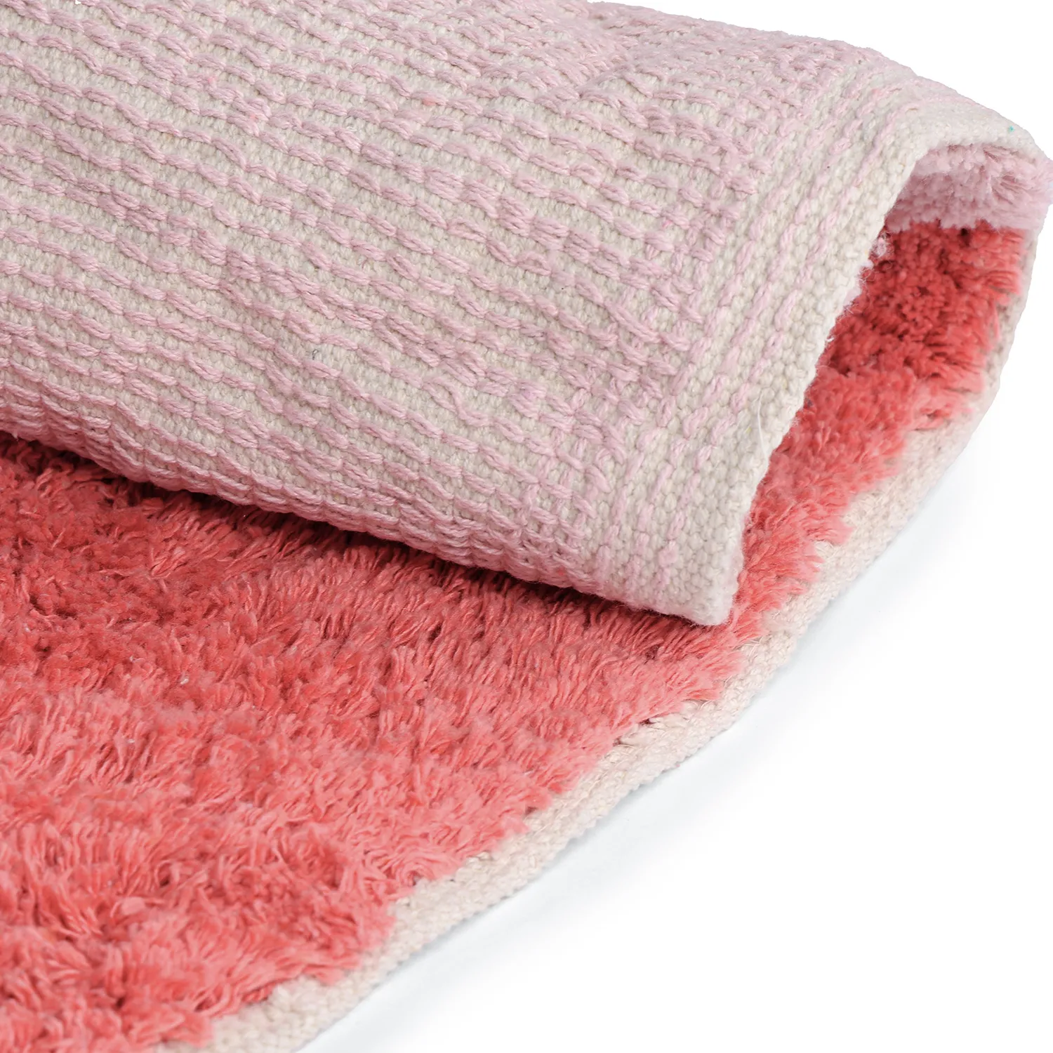 Shaggy koberce - Amira Natural Cotton Shaggy (růžová)