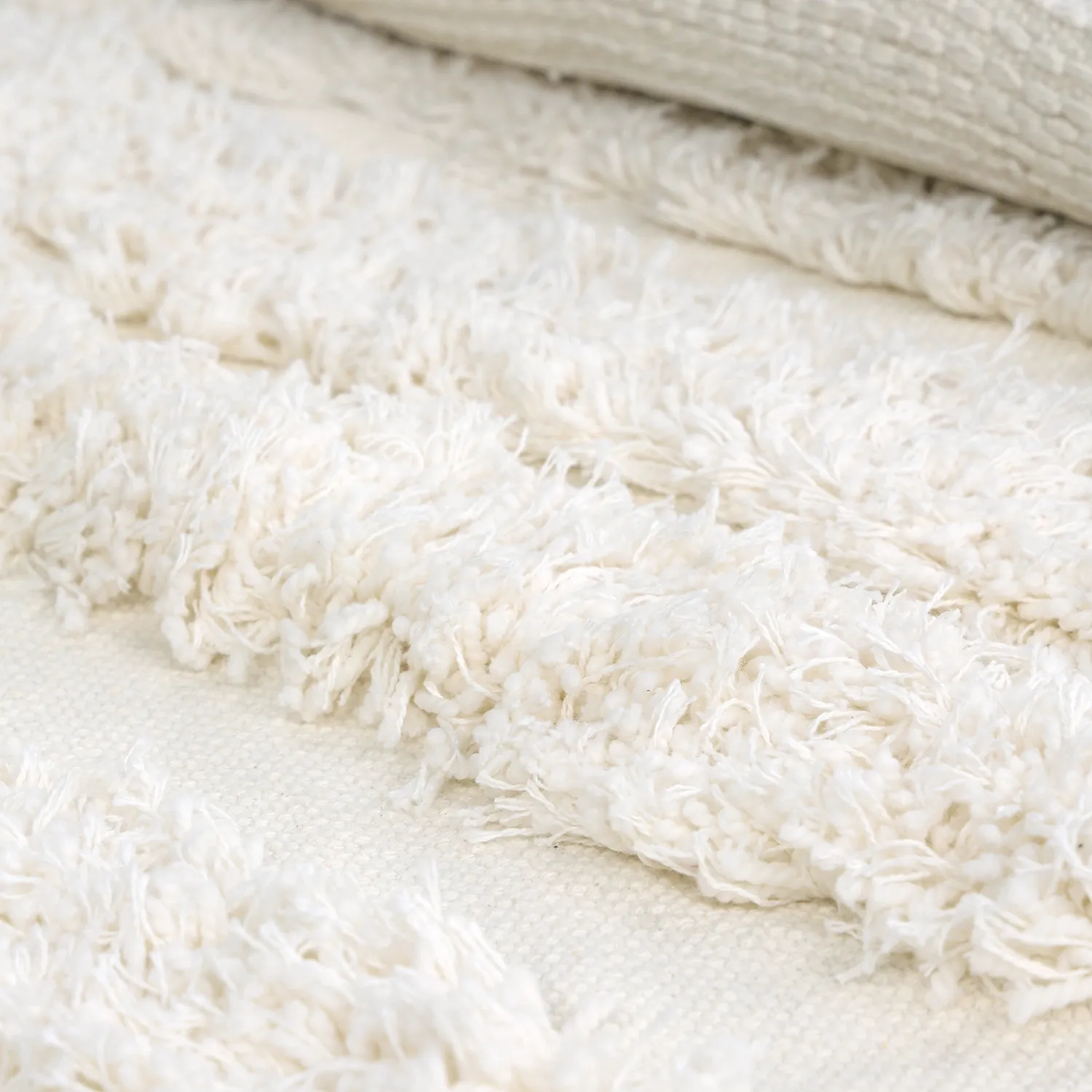Kulatý koberec - Cazorla Natural Cotton Shaggy (špinavě bílá)