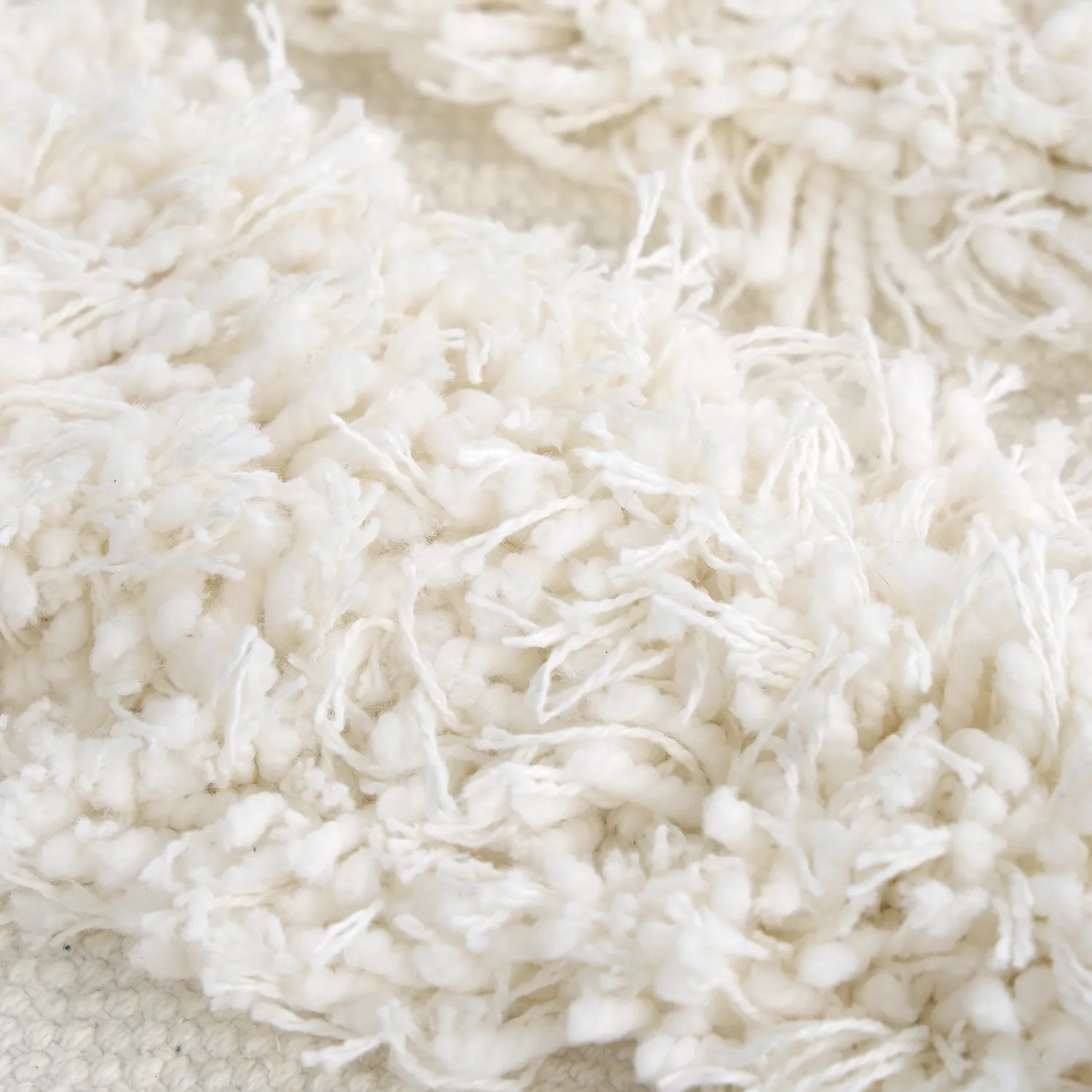 Kulatý koberec - Cazorla Natural Cotton Shaggy (špinavě bílá)