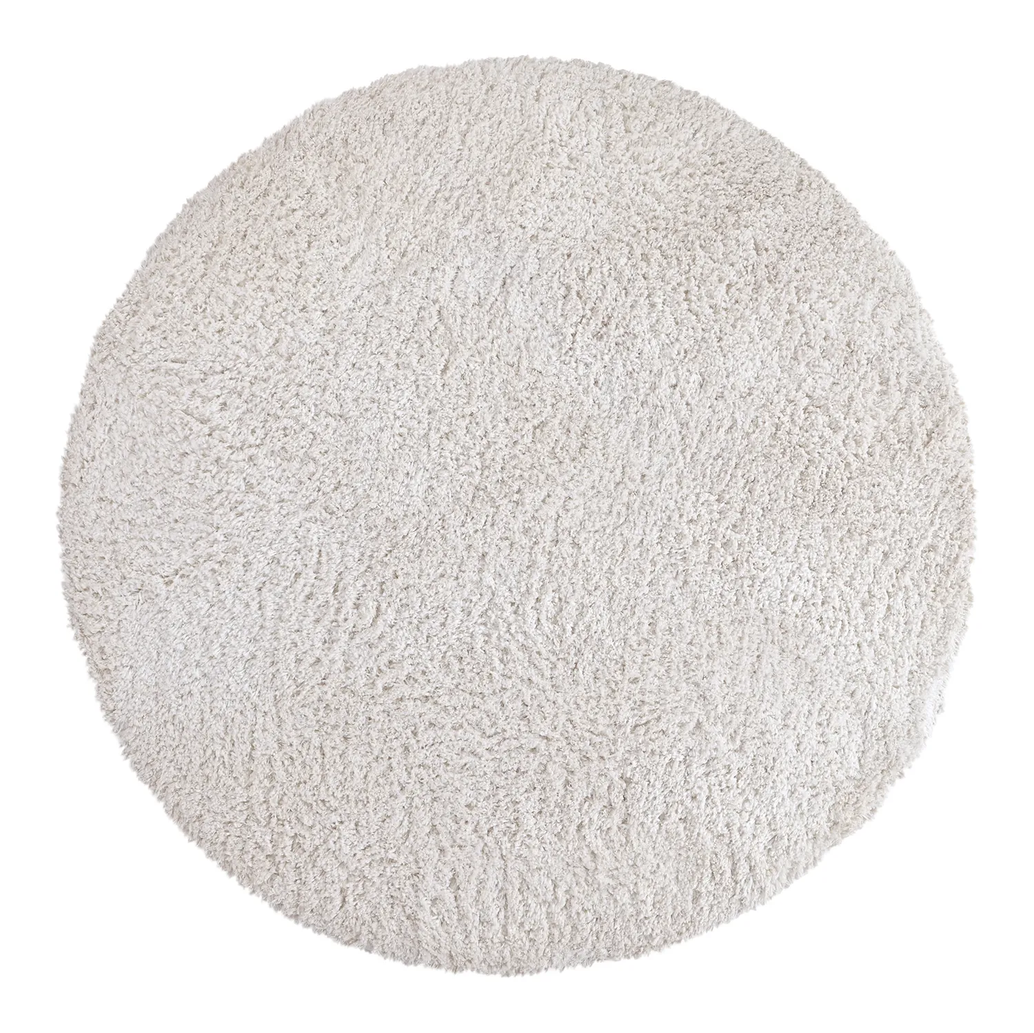 Kulatý koberec - Combarro Solid Cotton Shaggy (krém)