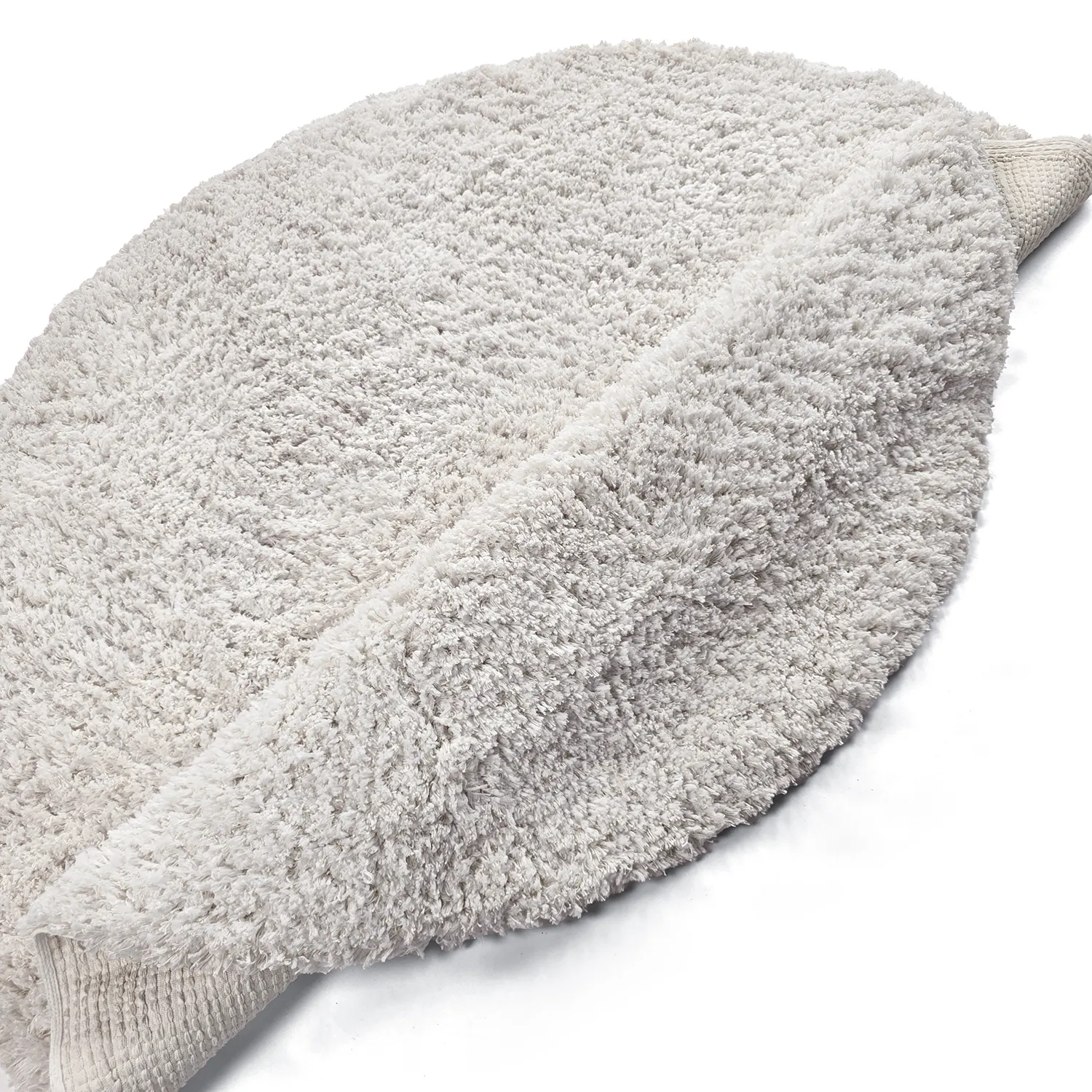 Kulatý koberec - Combarro Solid Cotton Shaggy (krém)