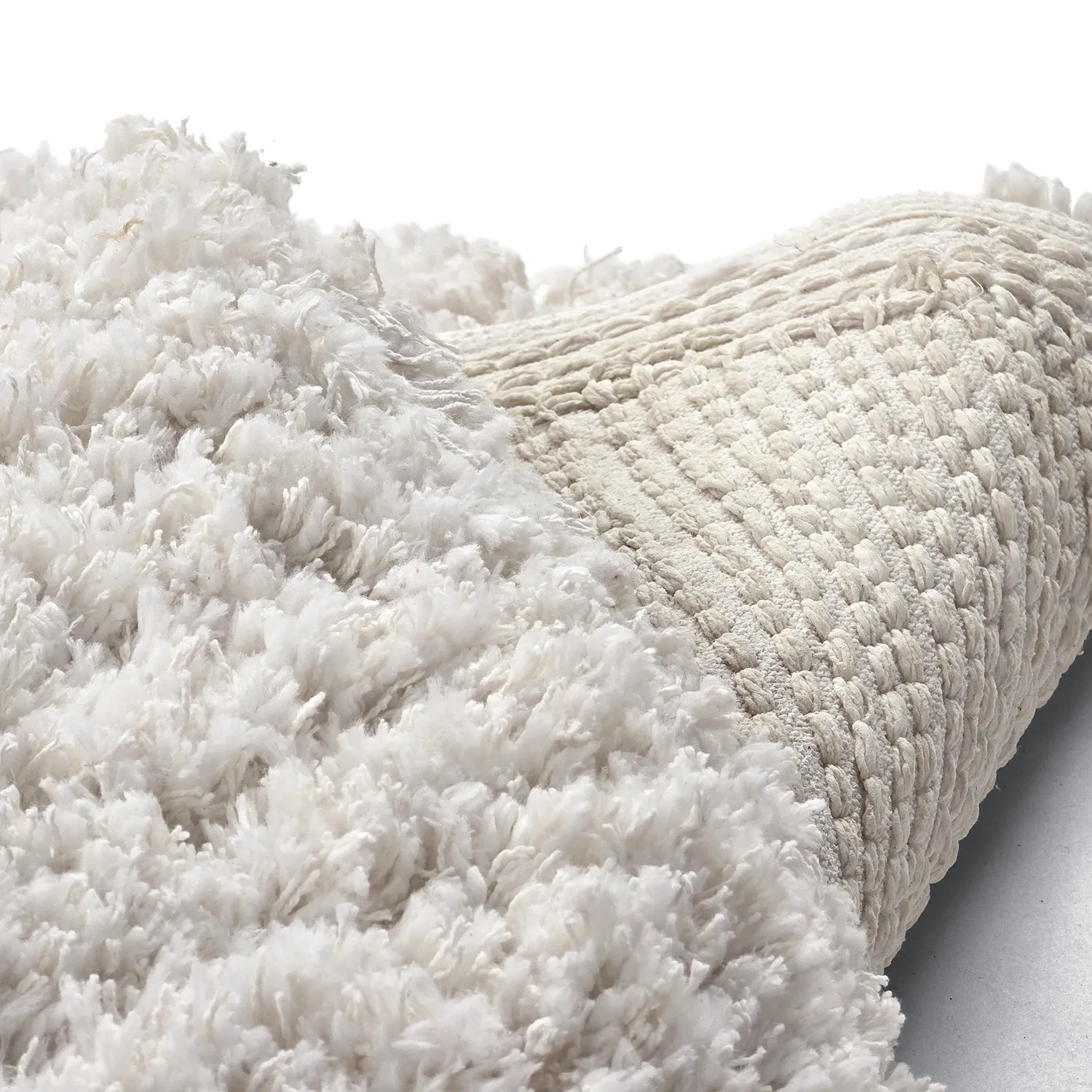 Kulatý koberec - Combarro Solid Cotton Shaggy (krém)