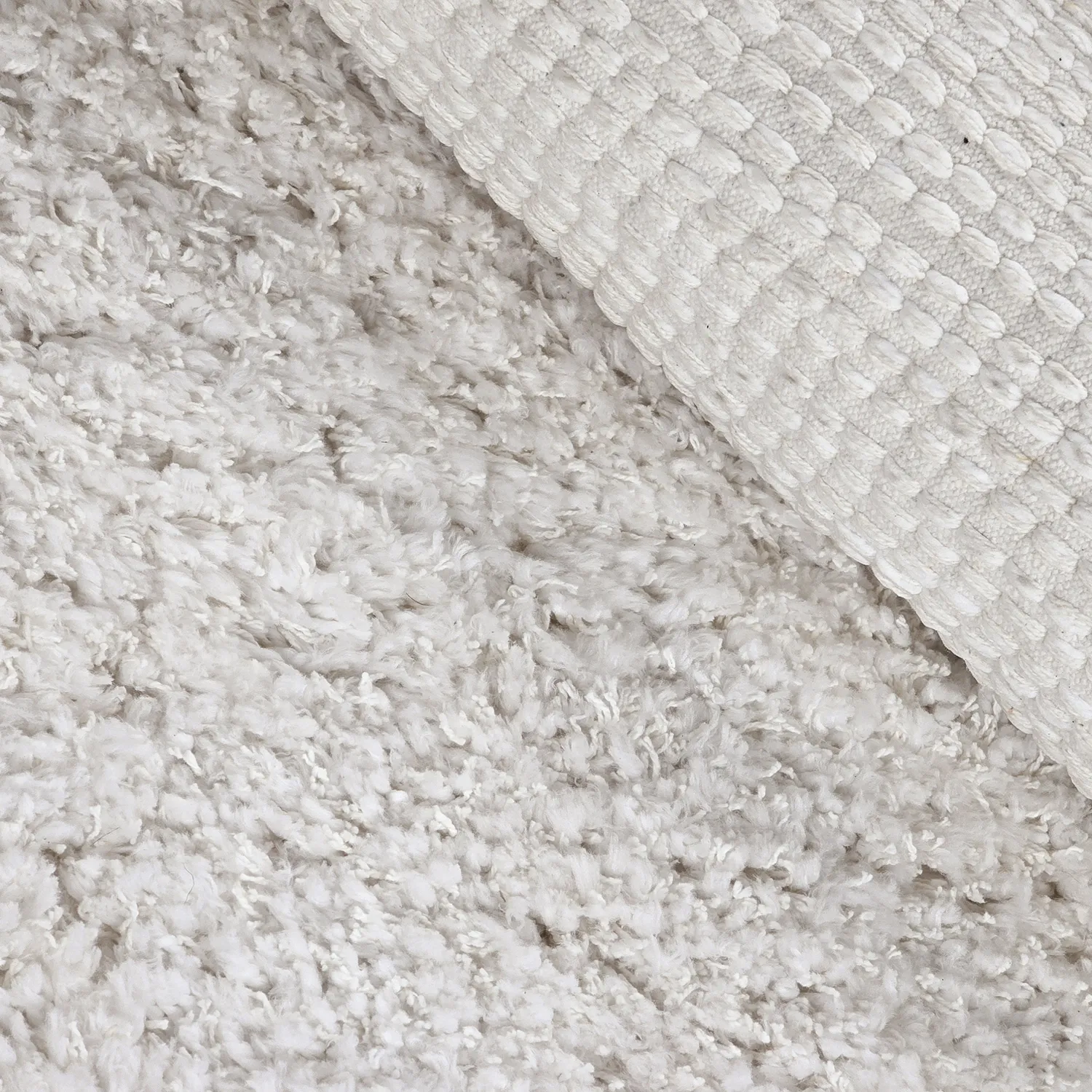 Kulatý koberec - Combarro Solid Cotton Shaggy (krém)