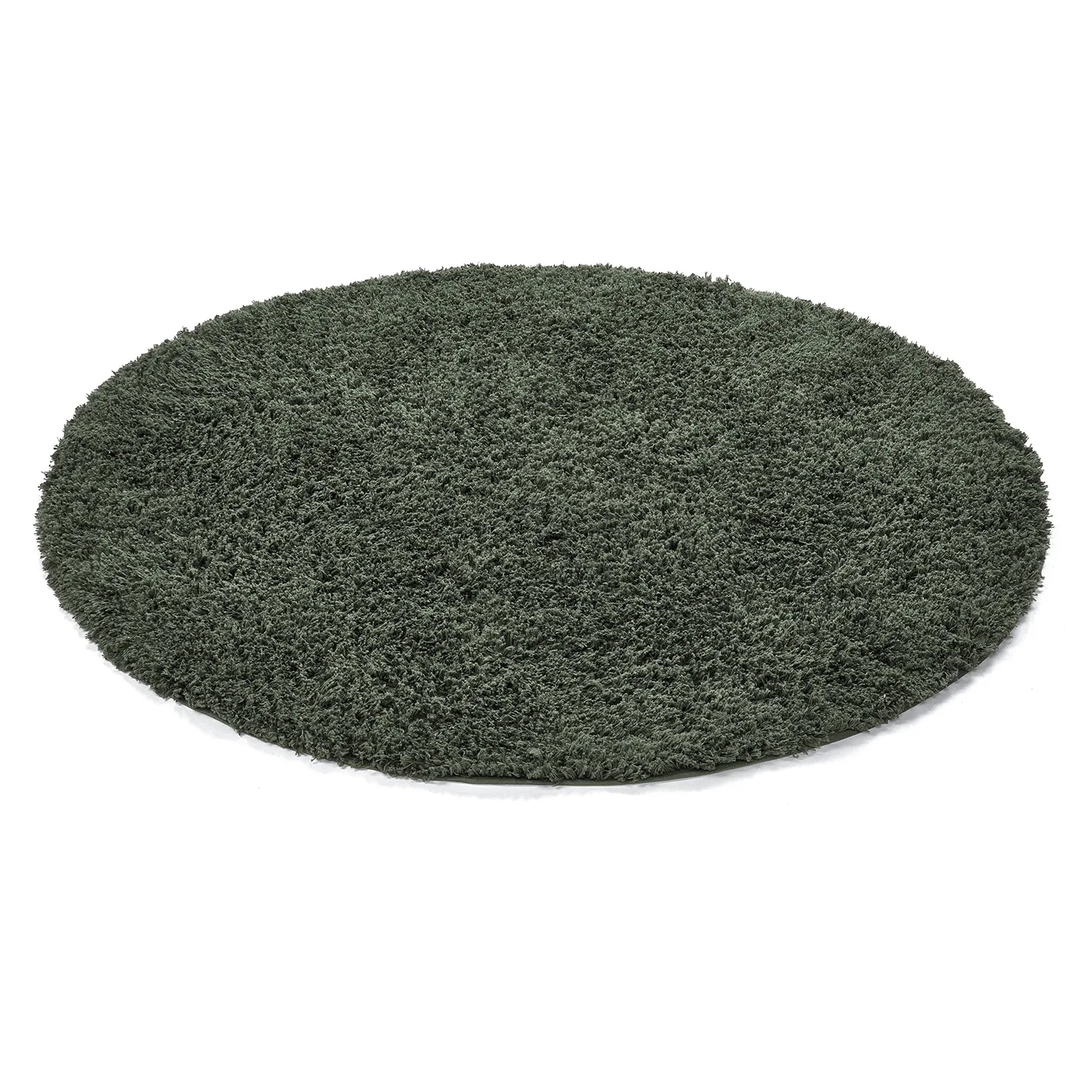 Kulatý koberec - Combarro Solid Cotton Shaggy (zelený)