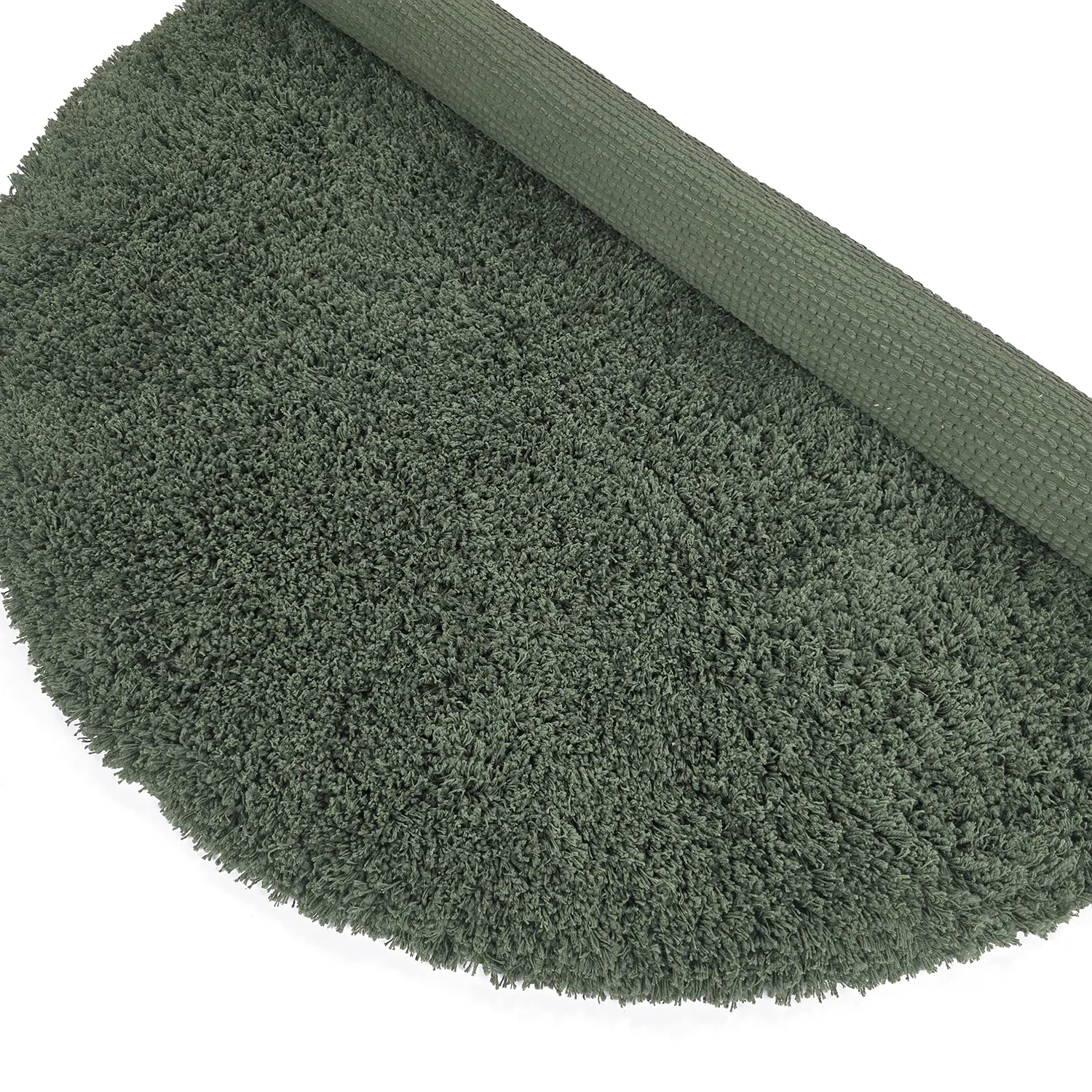 Kulatý koberec - Combarro Solid Cotton Shaggy (zelený)