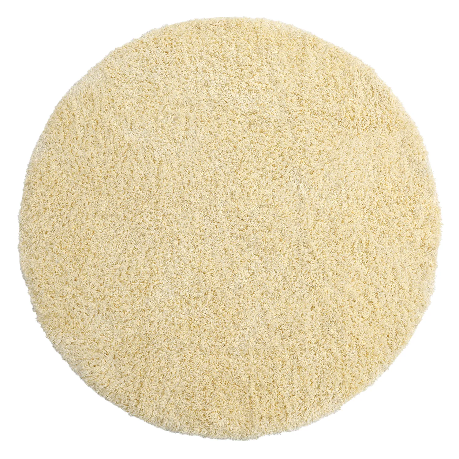 Kulatý koberec - Combarro Solid Cotton Shaggy (světle žlutá)