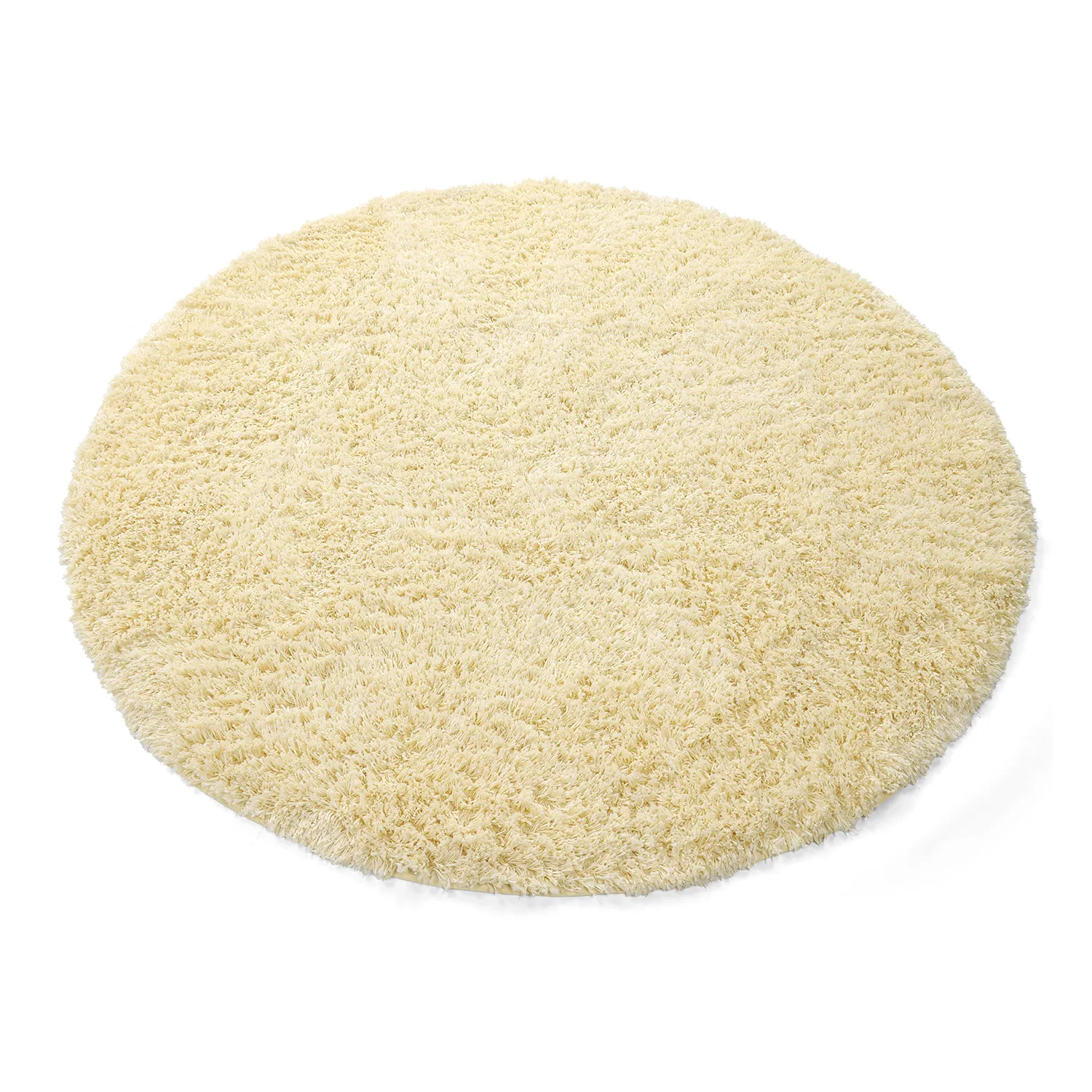 Kulatý koberec - Combarro Solid Cotton Shaggy (světle žlutá)