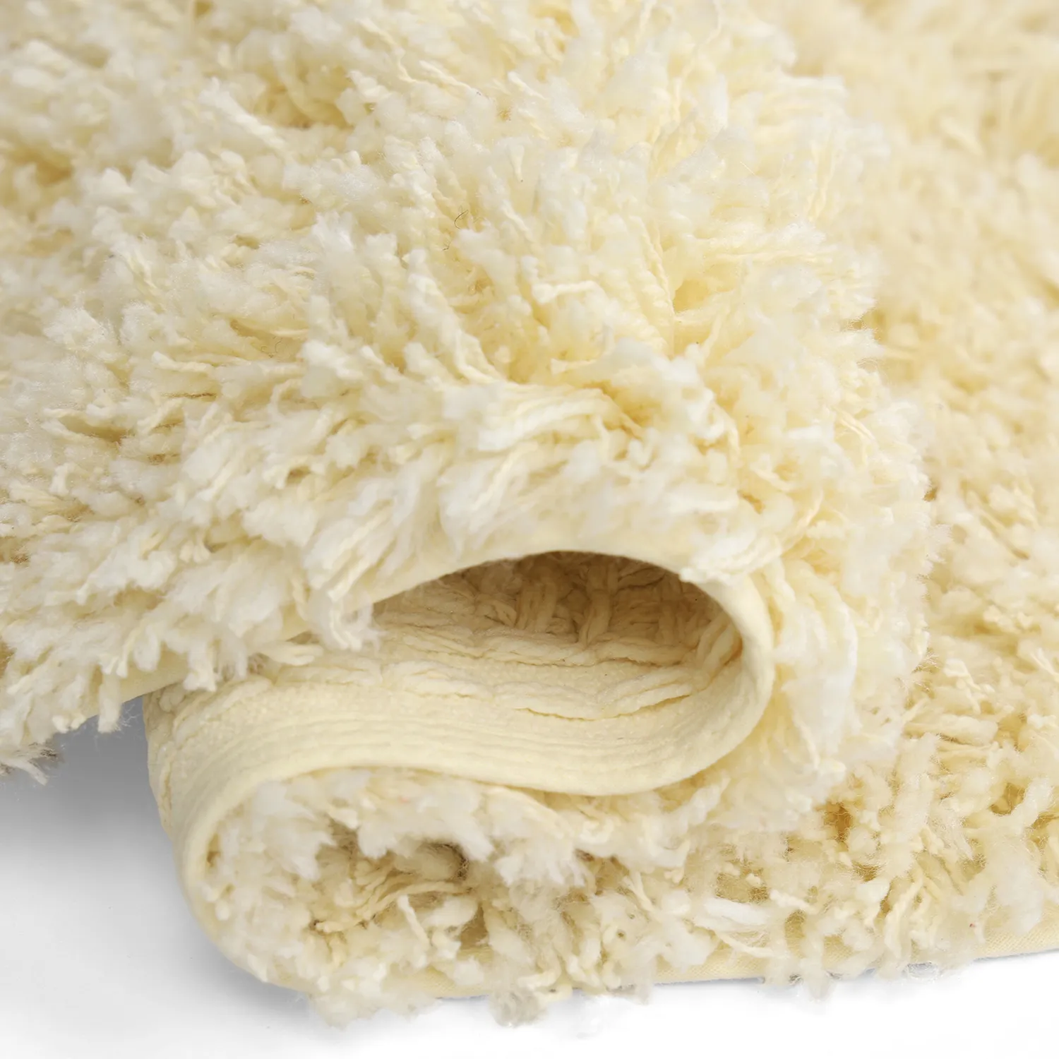 Kulatý koberec - Combarro Solid Cotton Shaggy (světle žlutá)