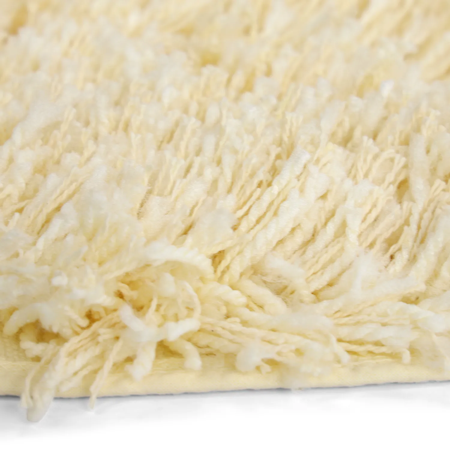 Kulatý koberec - Combarro Solid Cotton Shaggy (světle žlutá)