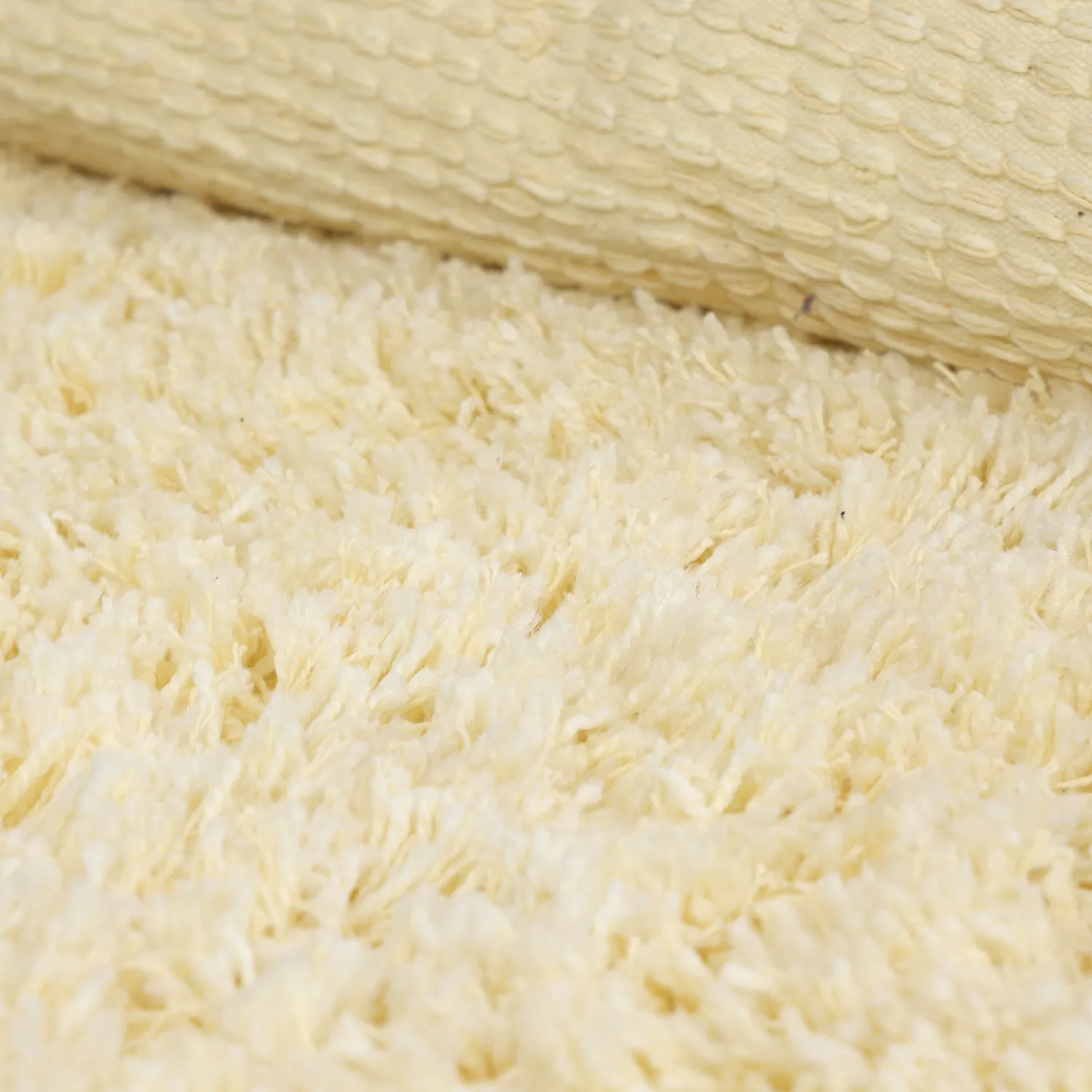 Kulatý koberec - Combarro Solid Cotton Shaggy (světle žlutá)