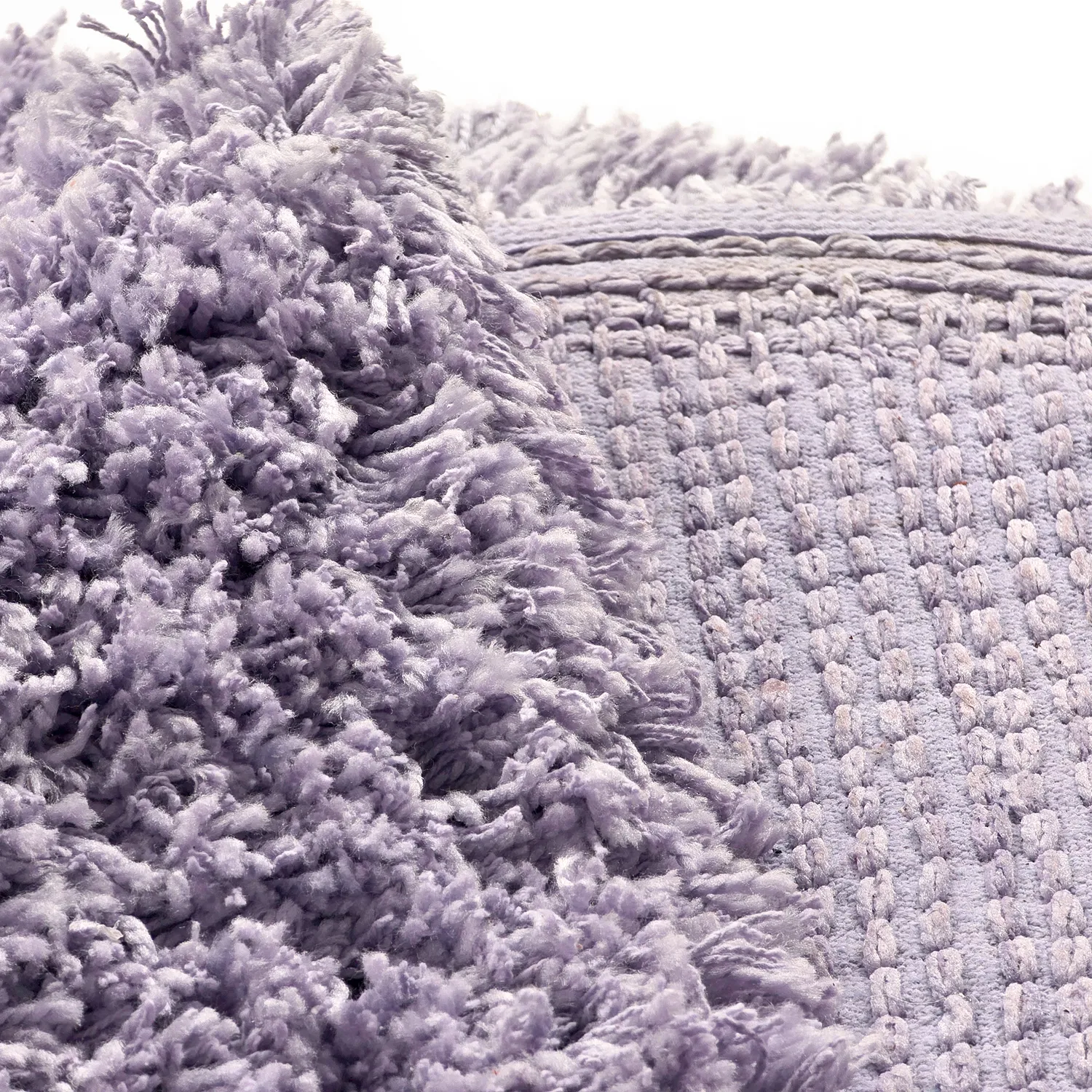Kulatý koberec - Combarro Solid Cotton Shaggy (světle fialová)