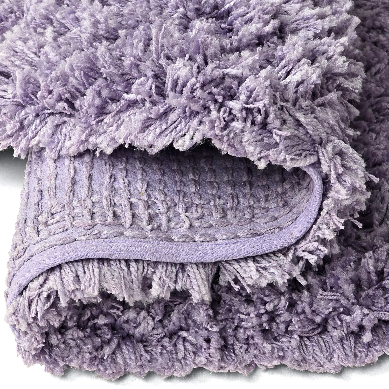 Kulatý koberec - Combarro Solid Cotton Shaggy (světle fialová)