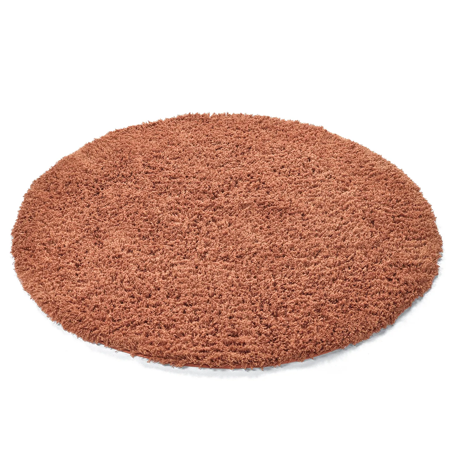 Kulatý koberec - Combarro Solid Cotton Shaggy (světle oranžová)