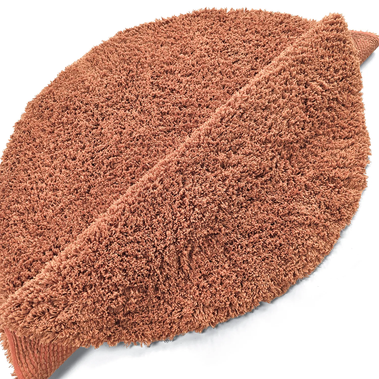Kulatý koberec - Combarro Solid Cotton Shaggy (světle oranžová)