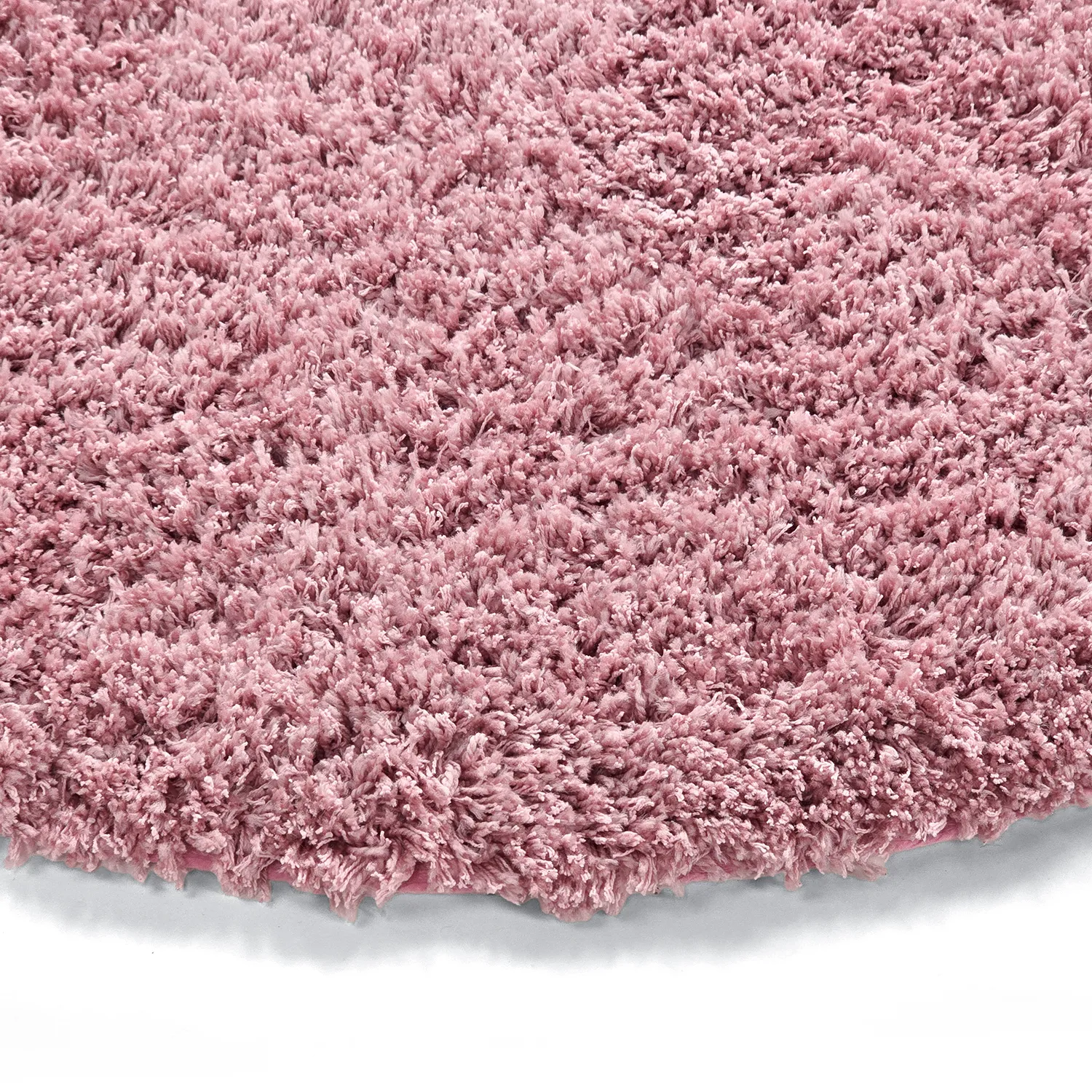 Kulatý koberec - Combarro Solid Cotton Shaggy (světle růžová)