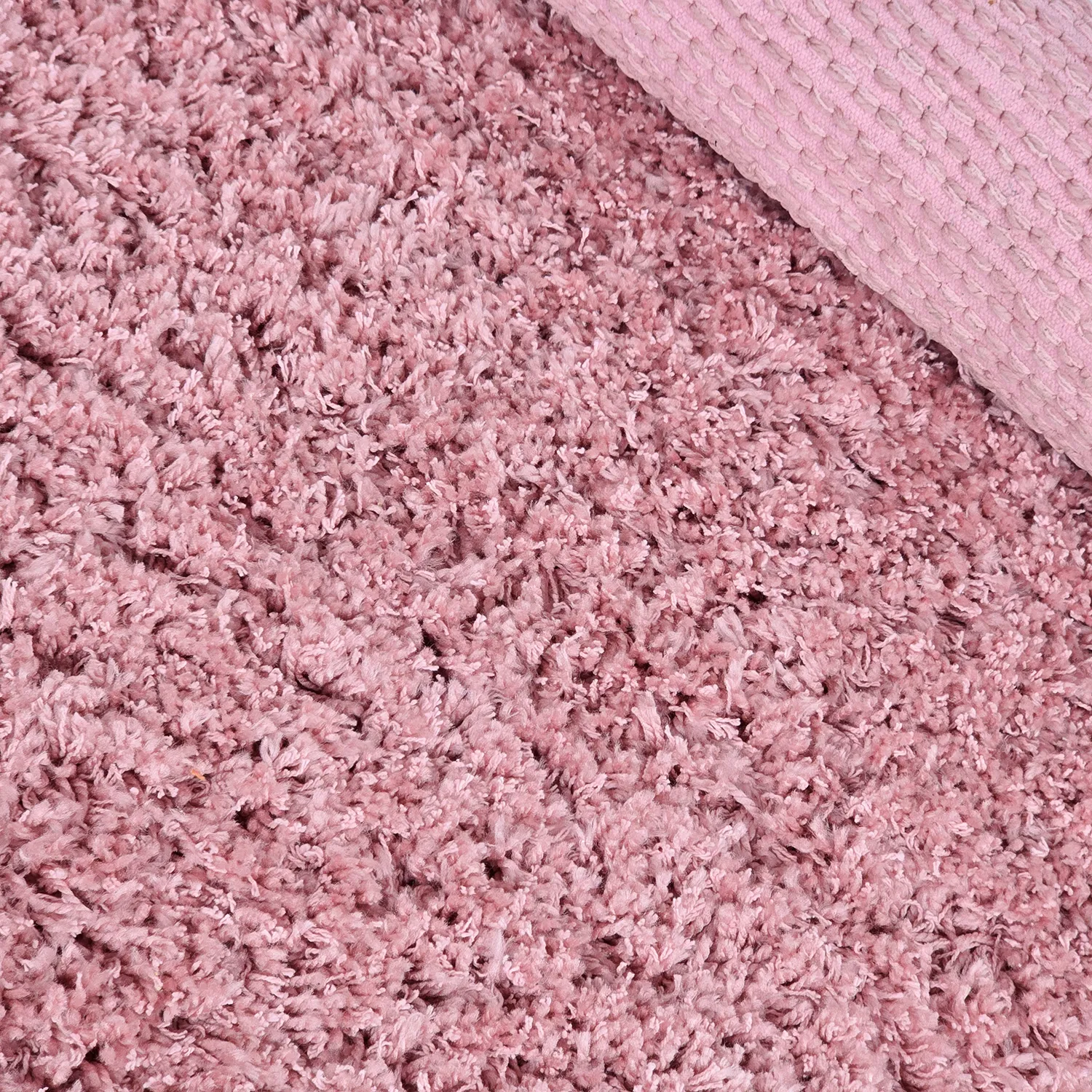 Kulatý koberec - Combarro Solid Cotton Shaggy (světle růžová)
