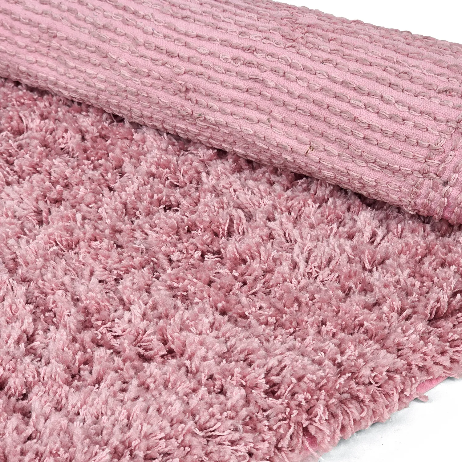 Kulatý koberec - Combarro Solid Cotton Shaggy (světle růžová)