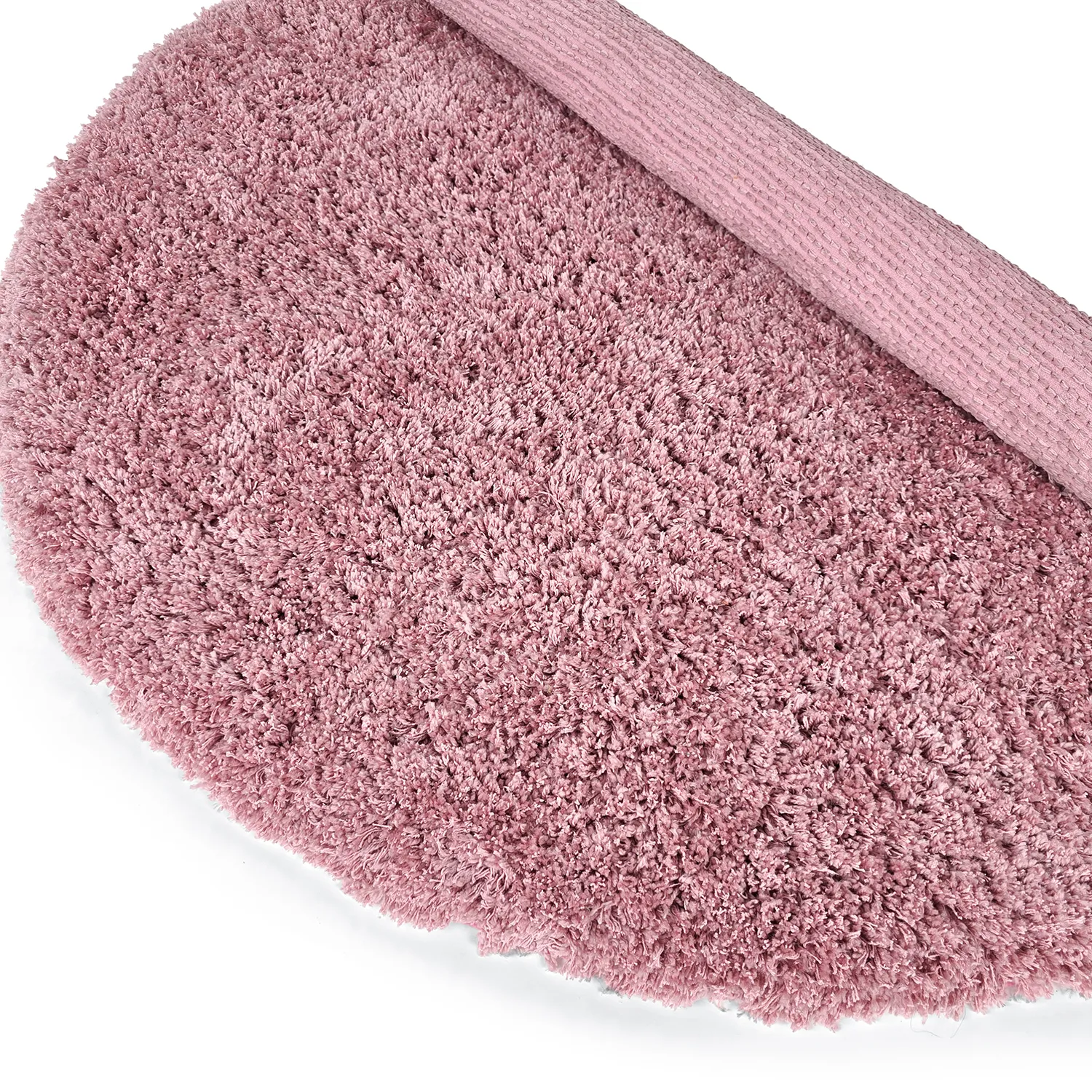 Kulatý koberec - Combarro Solid Cotton Shaggy (světle růžová)