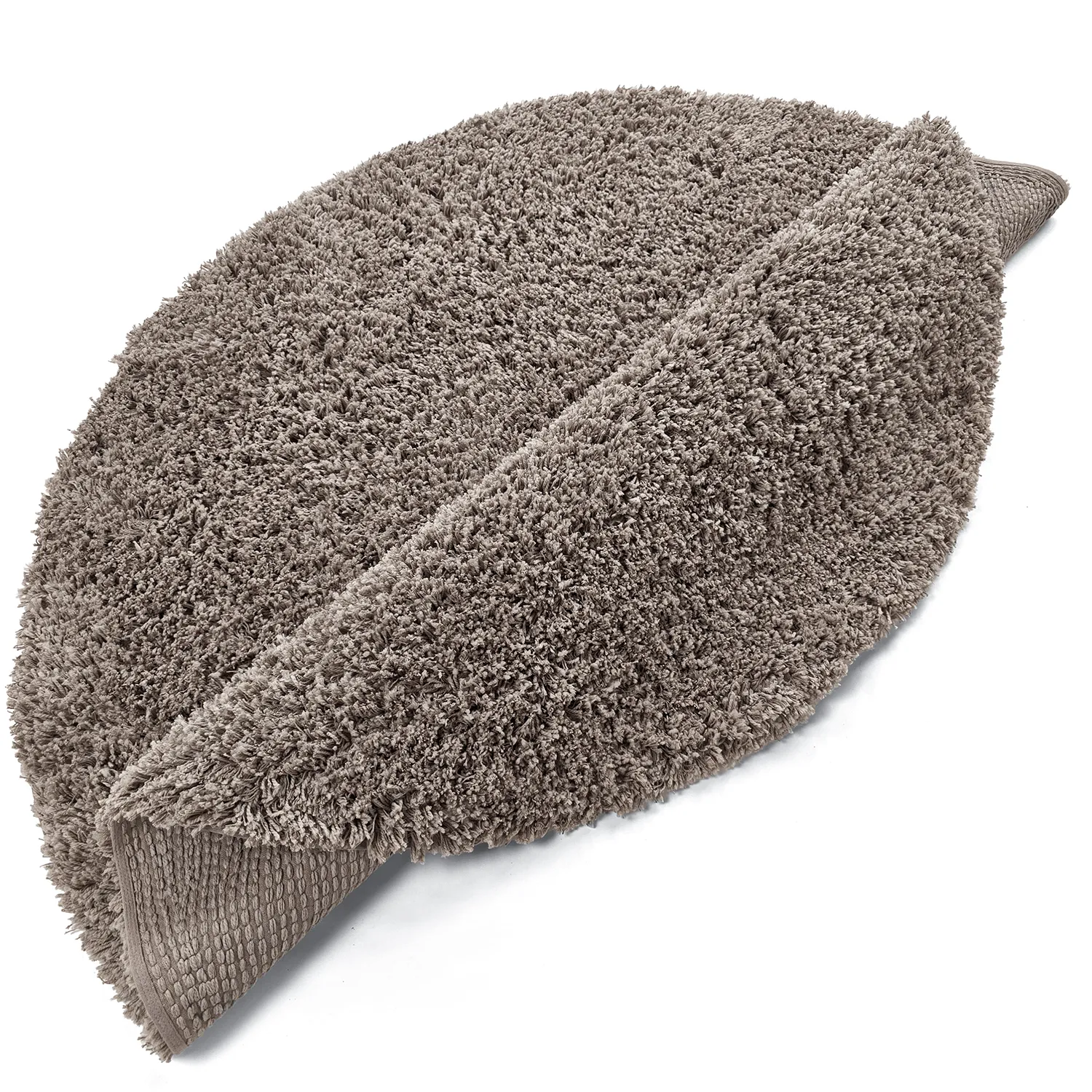Kulatý koberec - Combarro Solid Cotton Shaggy (taupe)