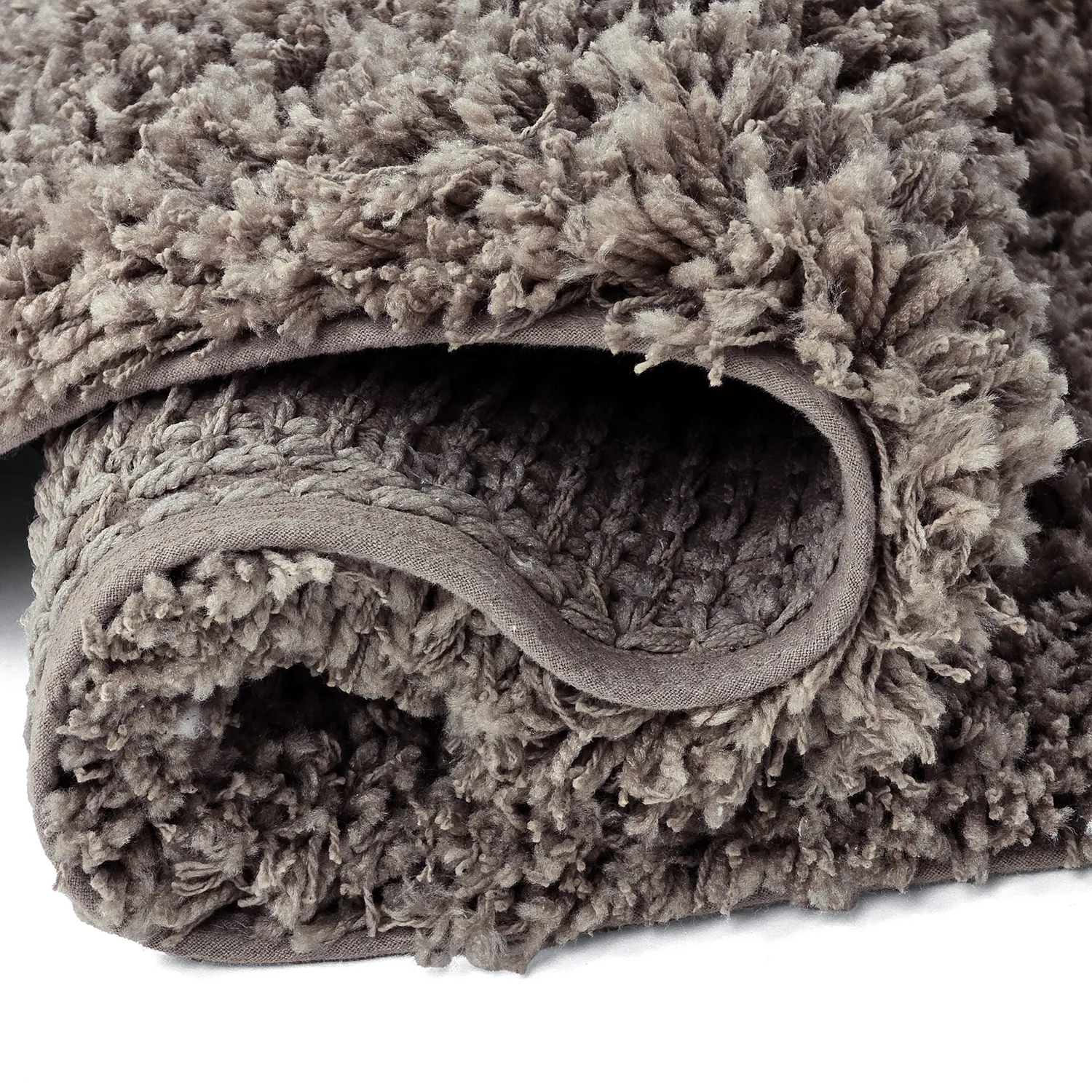 Kulatý koberec - Combarro Solid Cotton Shaggy (taupe)