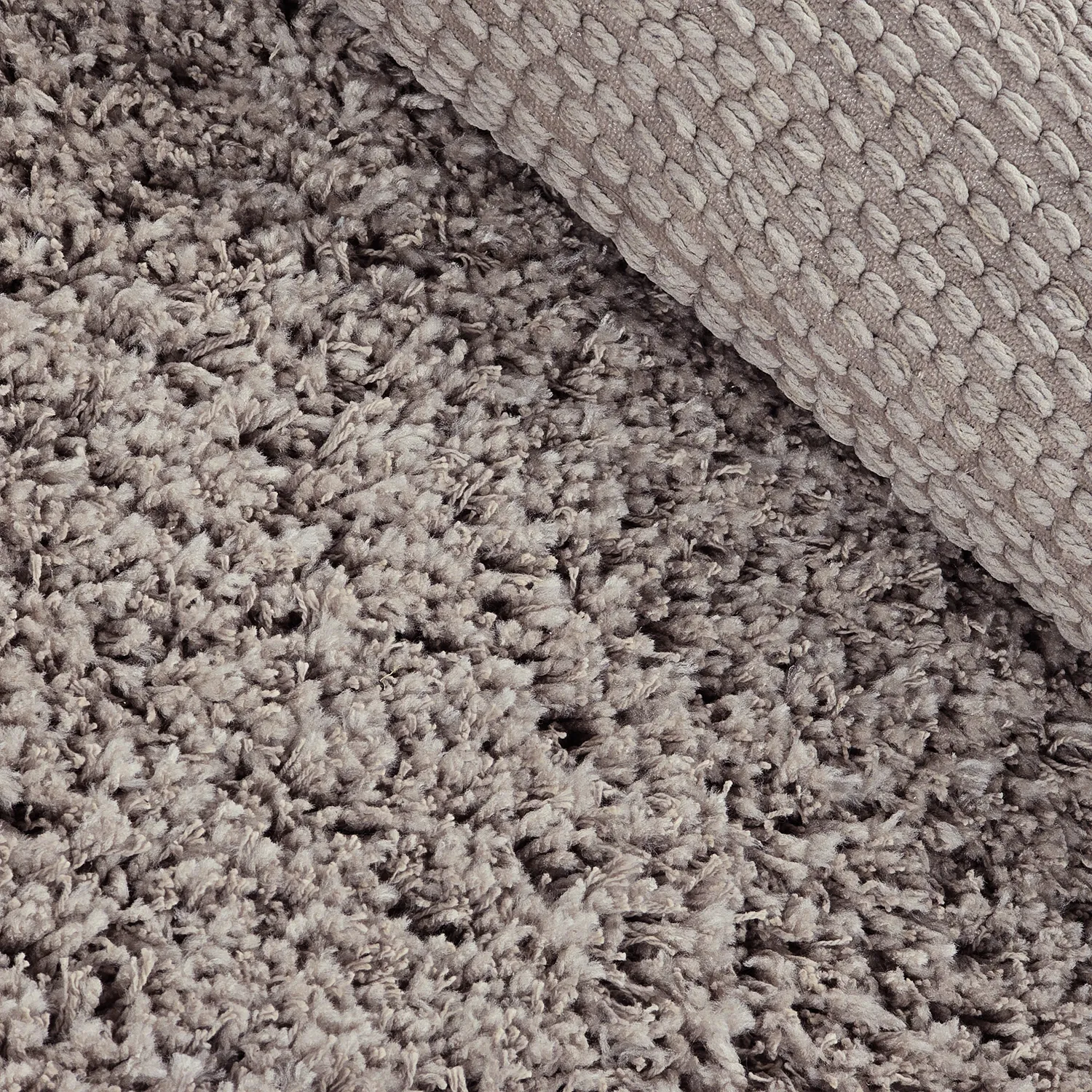 Kulatý koberec - Combarro Solid Cotton Shaggy (taupe)