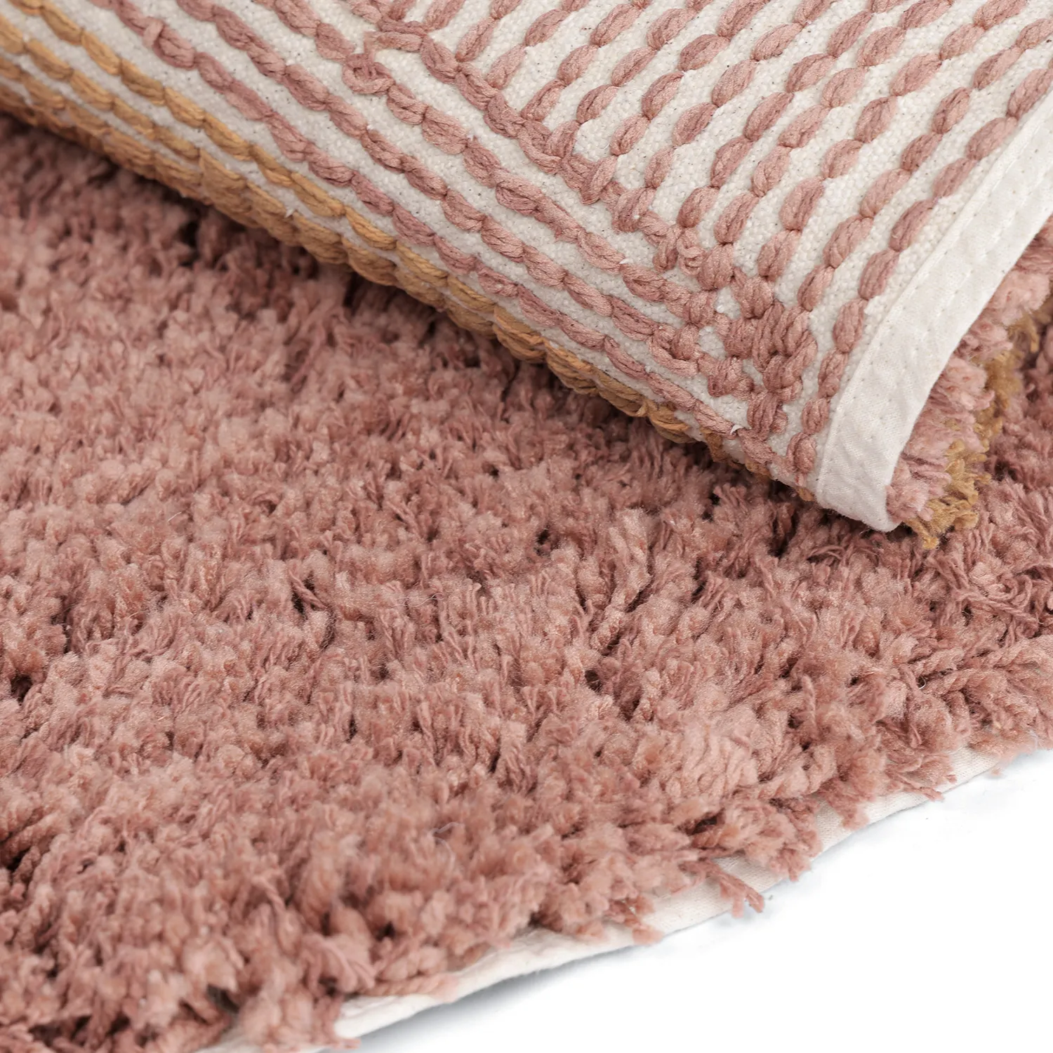 Kulatý koberec - Perast Natural Cotton Shaggy (vícenásobná)