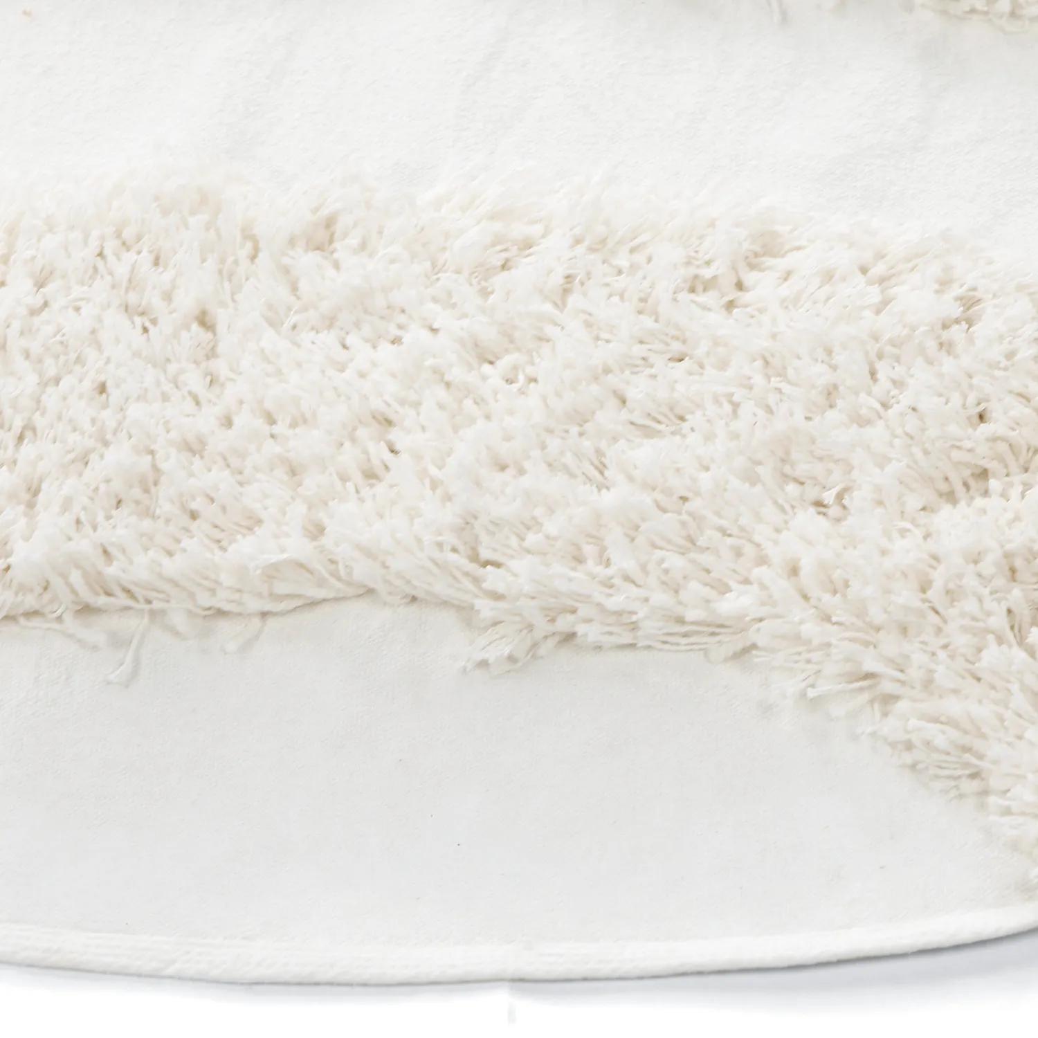 Kulatý koberec - Sivota Natural Cotton Shaggy (špinavě bílá)