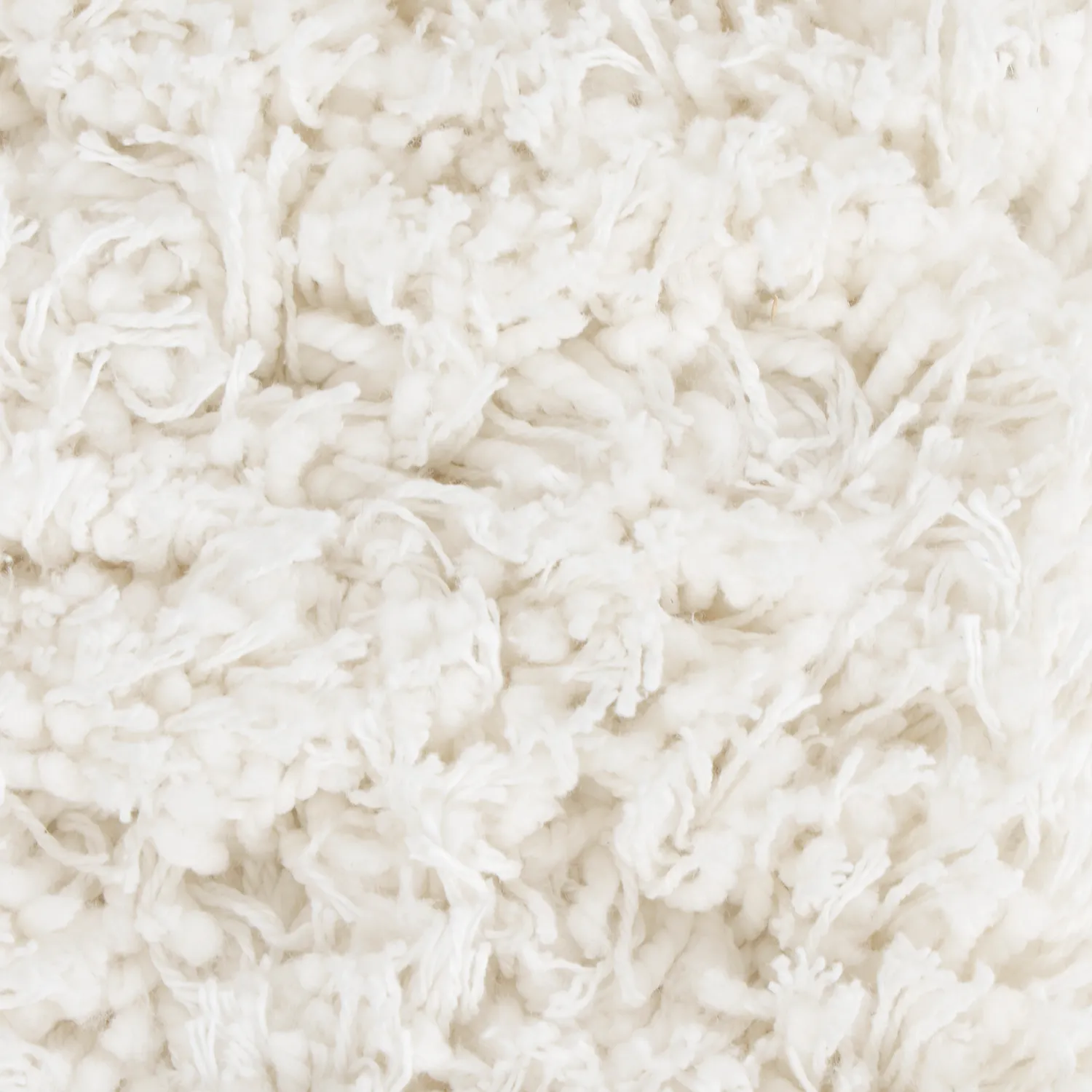 Kulatý koberec - Sivota Natural Cotton Shaggy (špinavě bílá)