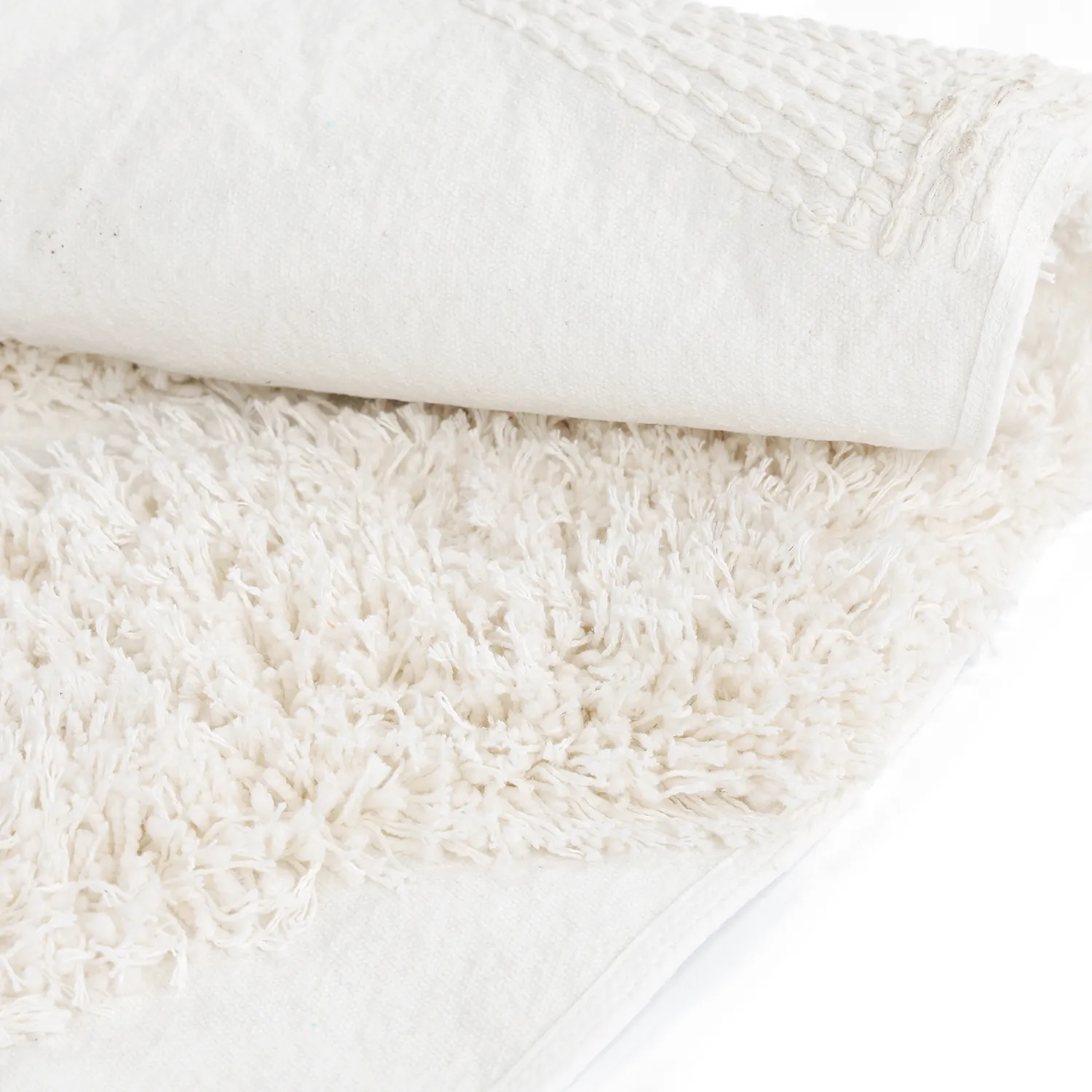 Kulatý koberec - Sivota Natural Cotton Shaggy (špinavě bílá)