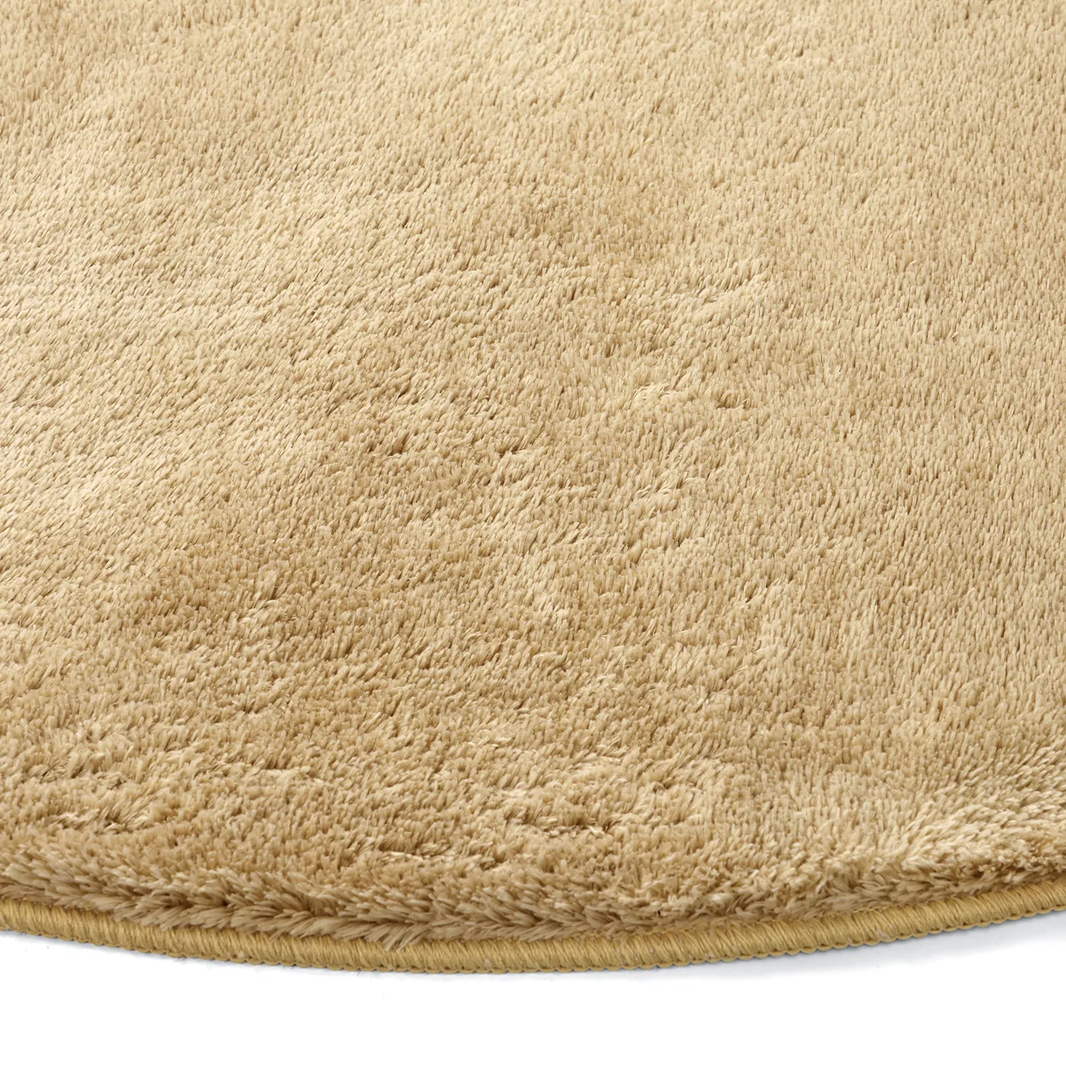Kulaté koberce - Aranga Super Soft Fur (tmavě béžová)