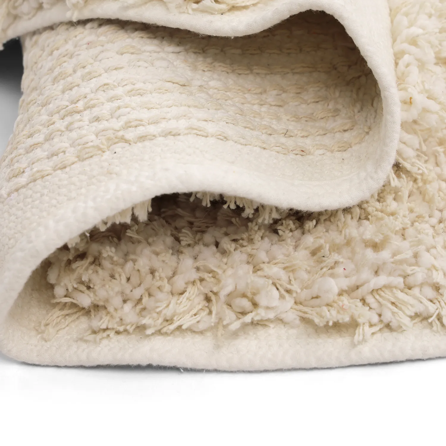 Kulatý koberec - Otranto Natural Cotton Shaggy (špinavě bílá)