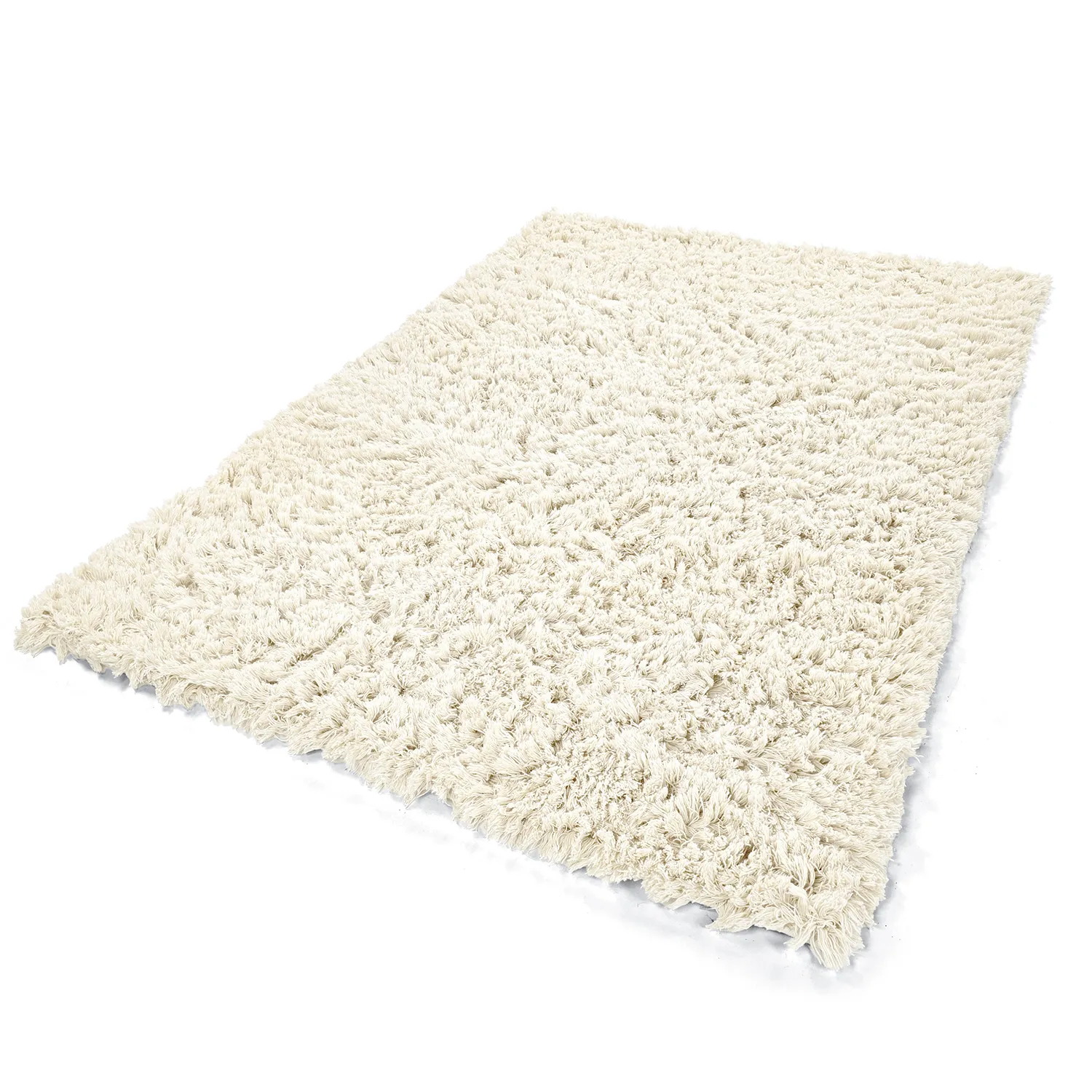 Shaggy koberce - Fassale Hand Woven Wool Shaggy (bílý)