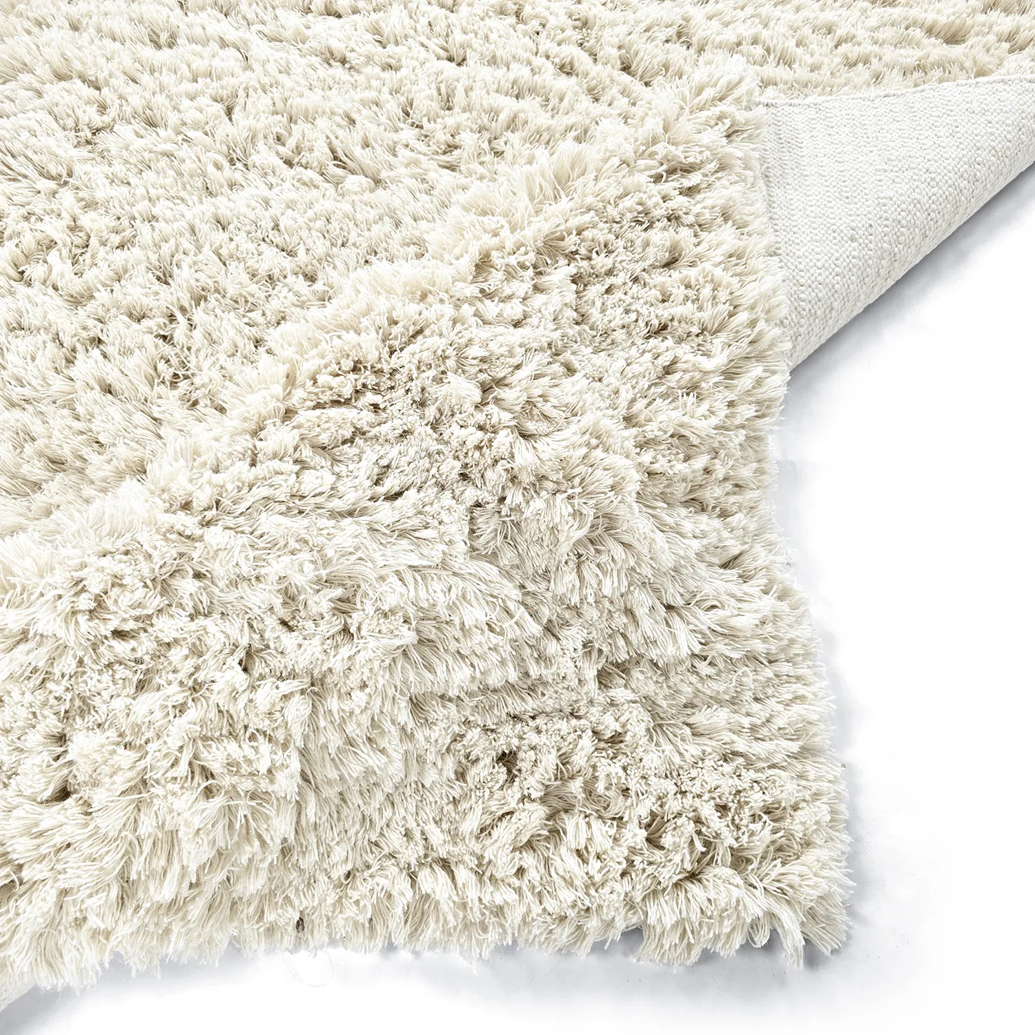 Shaggy koberce - Fassale Hand Woven Wool Shaggy (bílý)