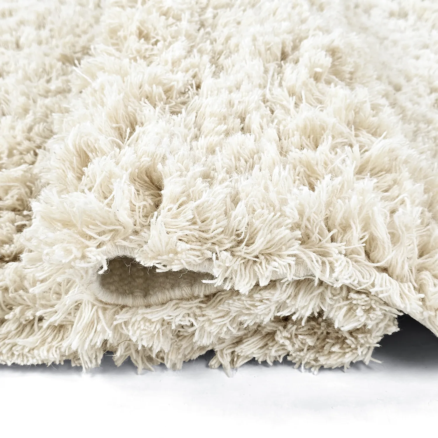 Shaggy koberce - Fassale Hand Woven Wool Shaggy (bílý)