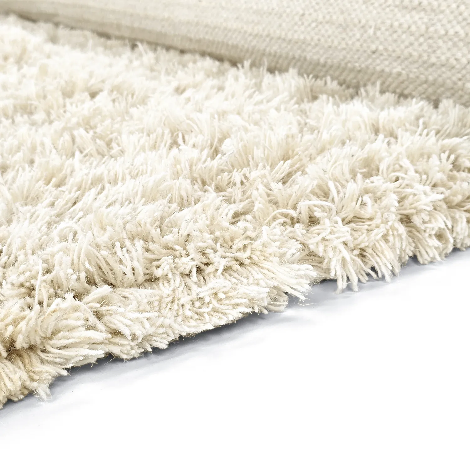 Shaggy koberce - Fassale Hand Woven Wool Shaggy (bílý)