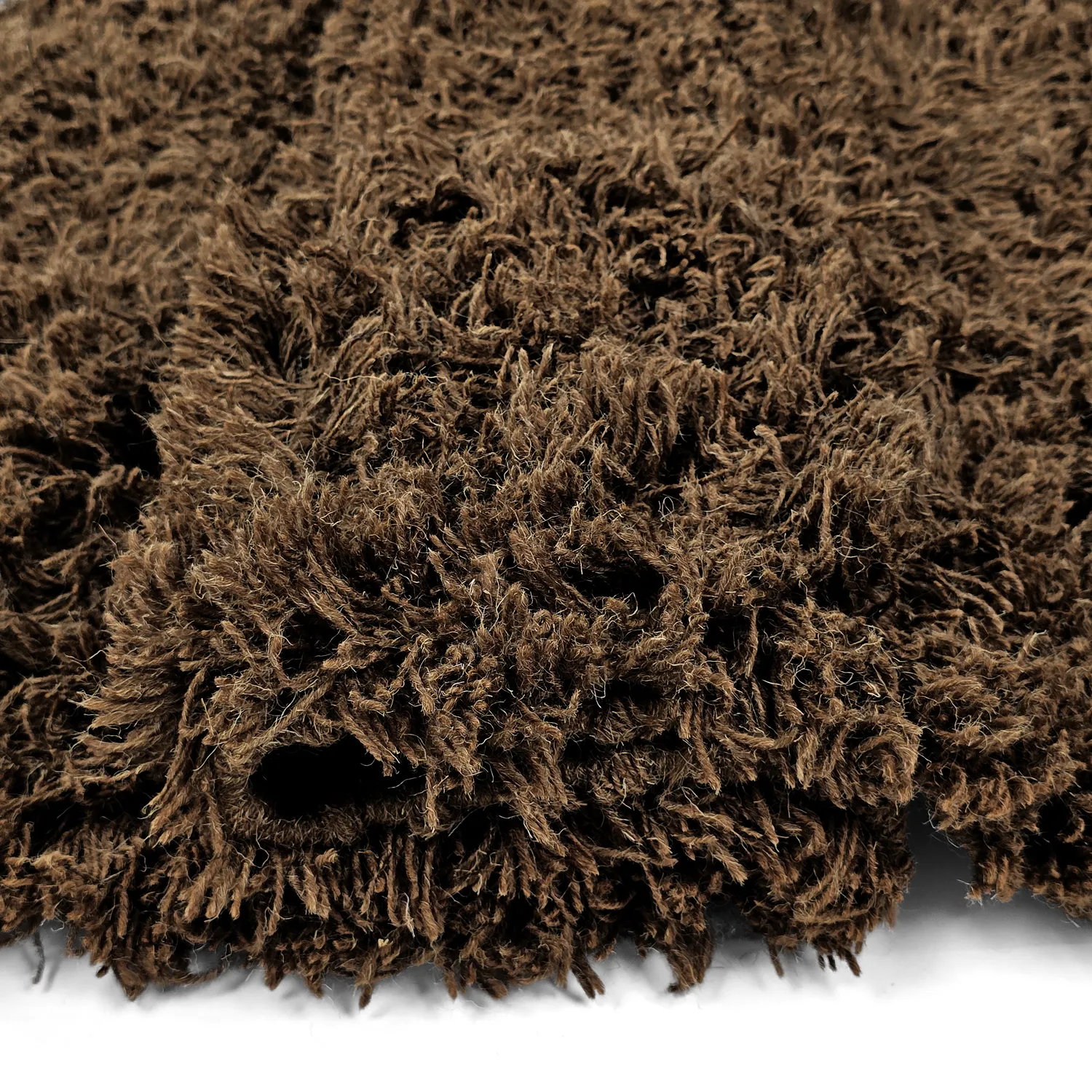 Shaggy koberce - Melilla Hand Woven Wool Shaggy (hnědý)