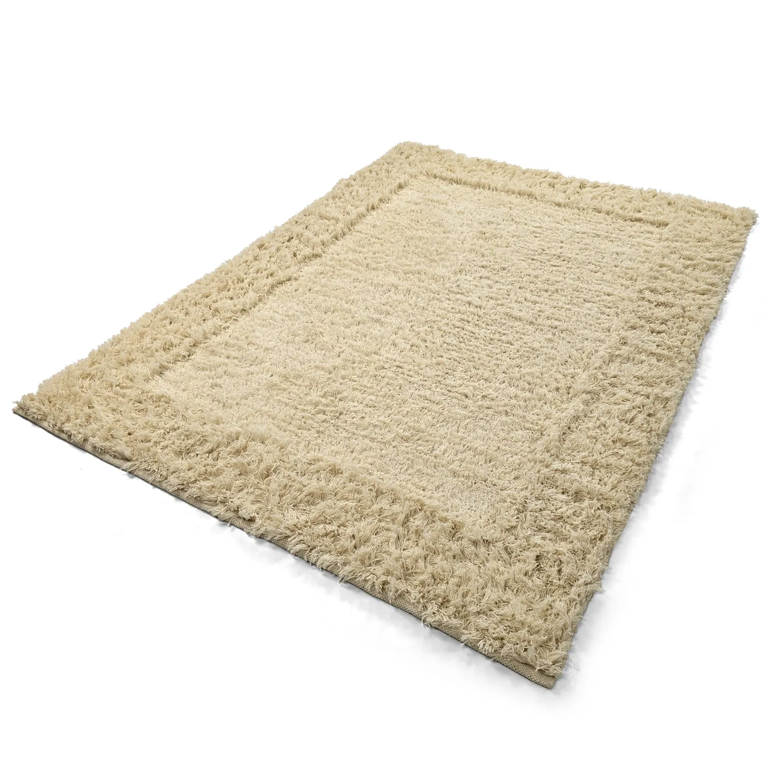 Shaggy koberce - Melilla Hand Woven Wool Shaggy (příroda)