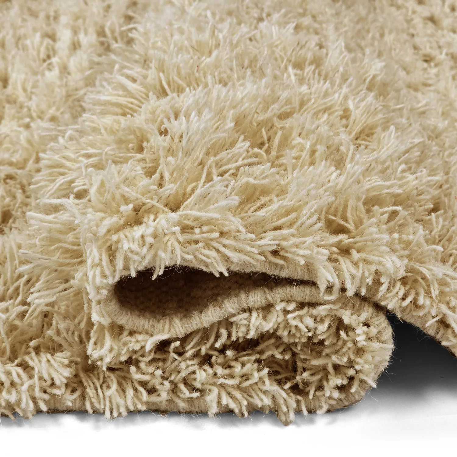 Shaggy koberce - Melilla Hand Woven Wool Shaggy (příroda)