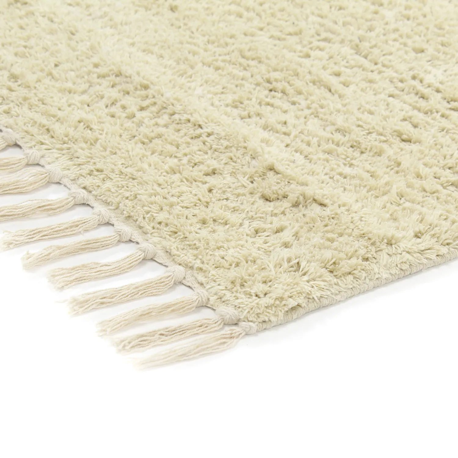 Shaggy koberce - Amira Natural Cotton Shaggy (béžová/fialová)