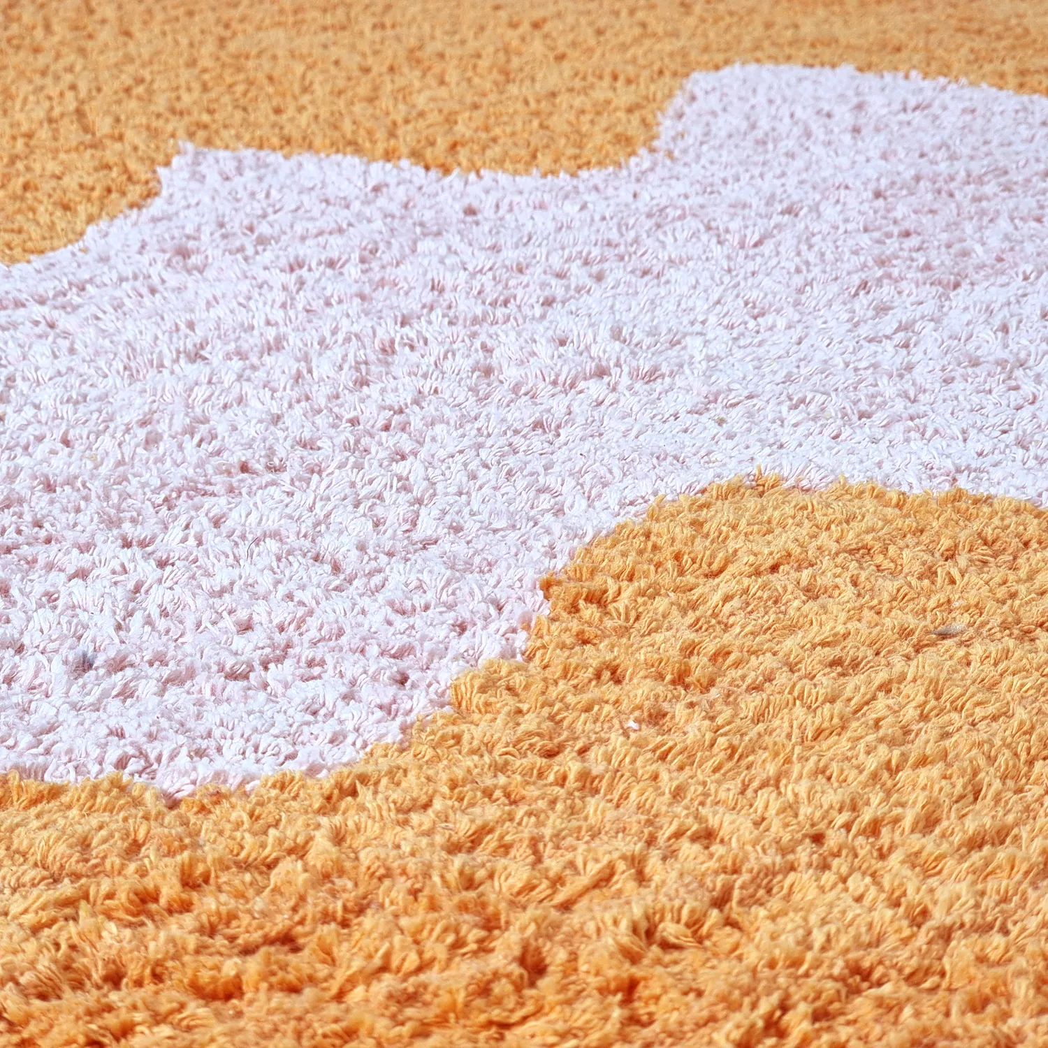Shaggy koberce - Amira Natural Cotton Shaggy (oranžová/růžová)