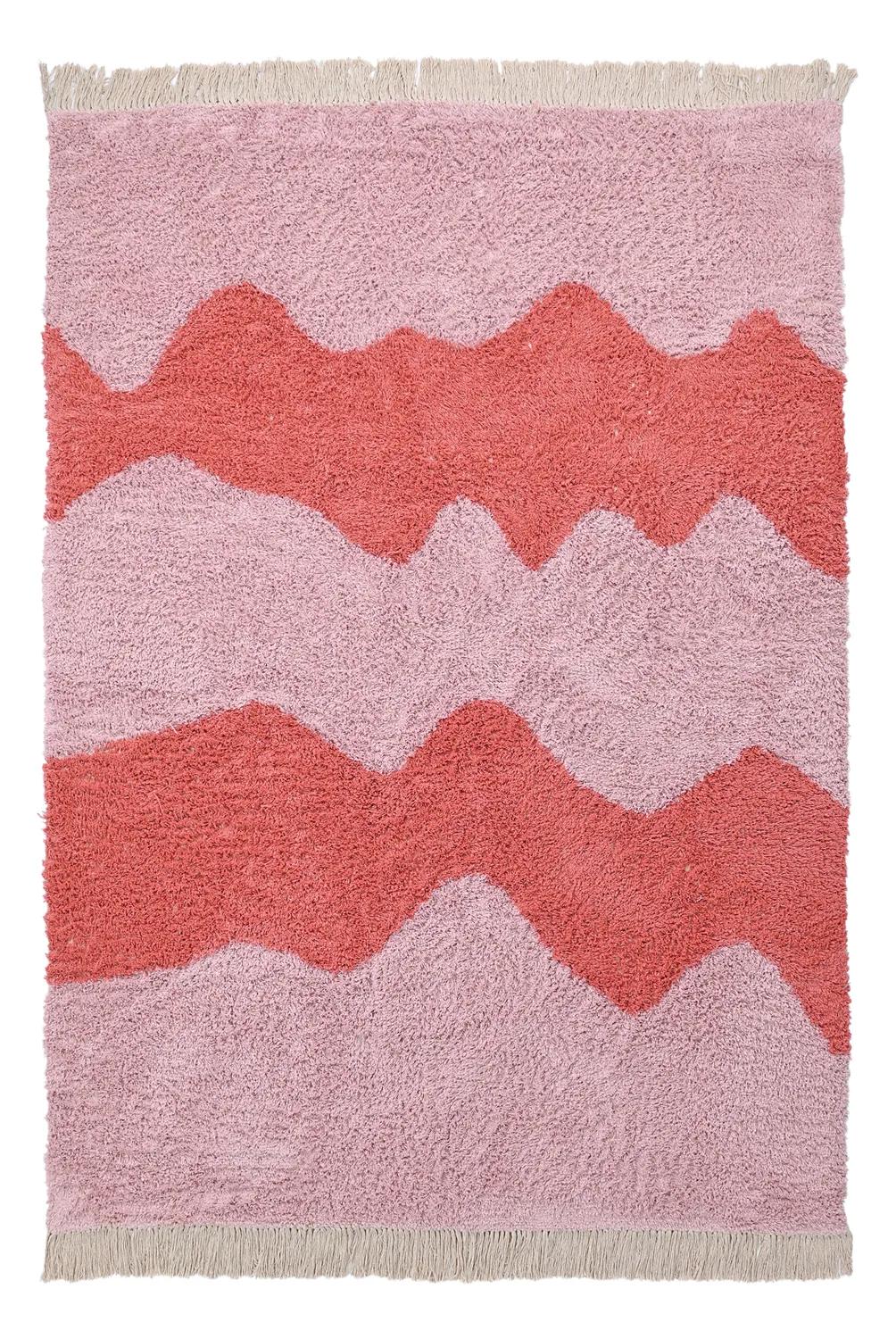 Shaggy koberce - Amira Natural Cotton Shaggy (růžová)