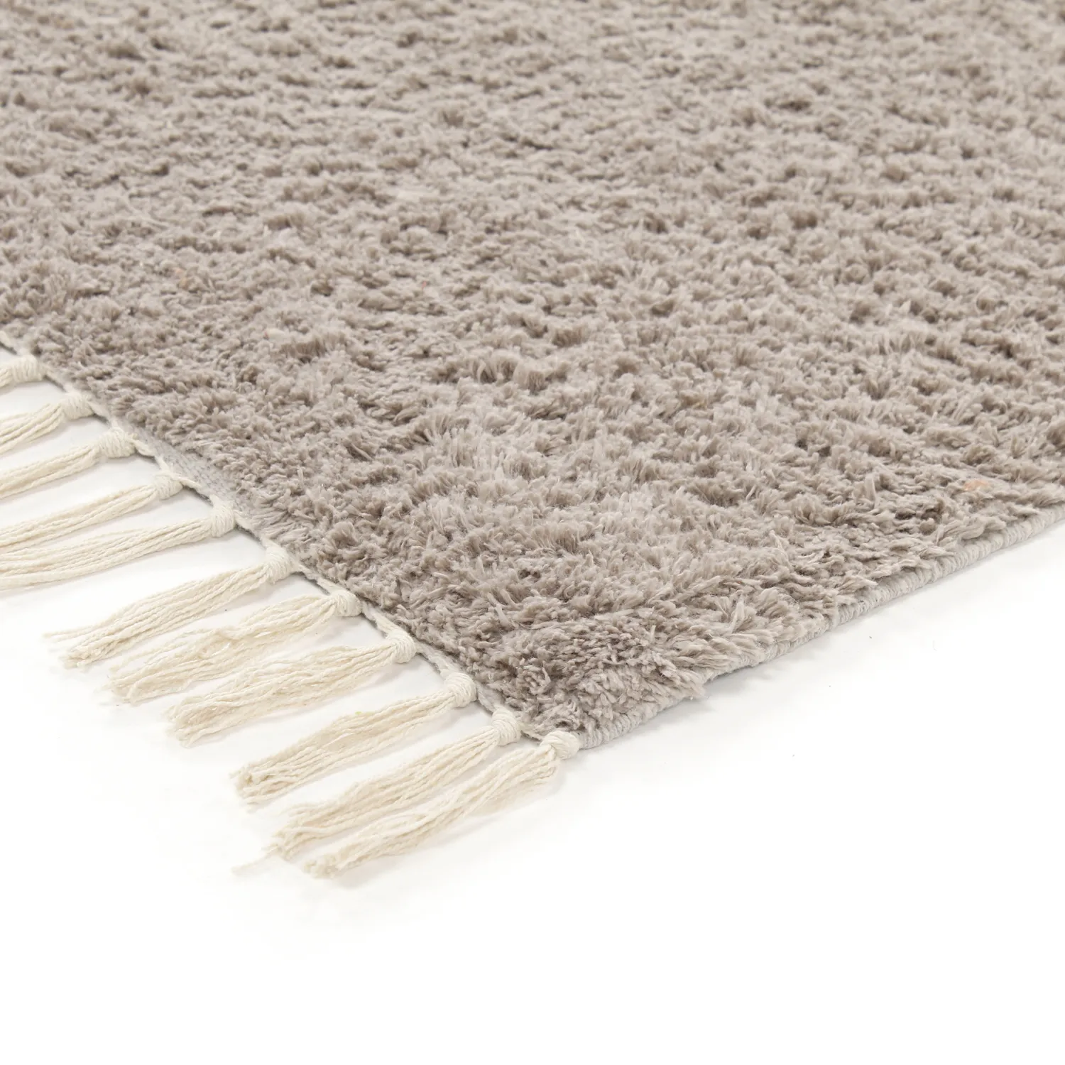 Shaggy koberce - Amira Natural Cotton Shaggy (taupe/žlutá)