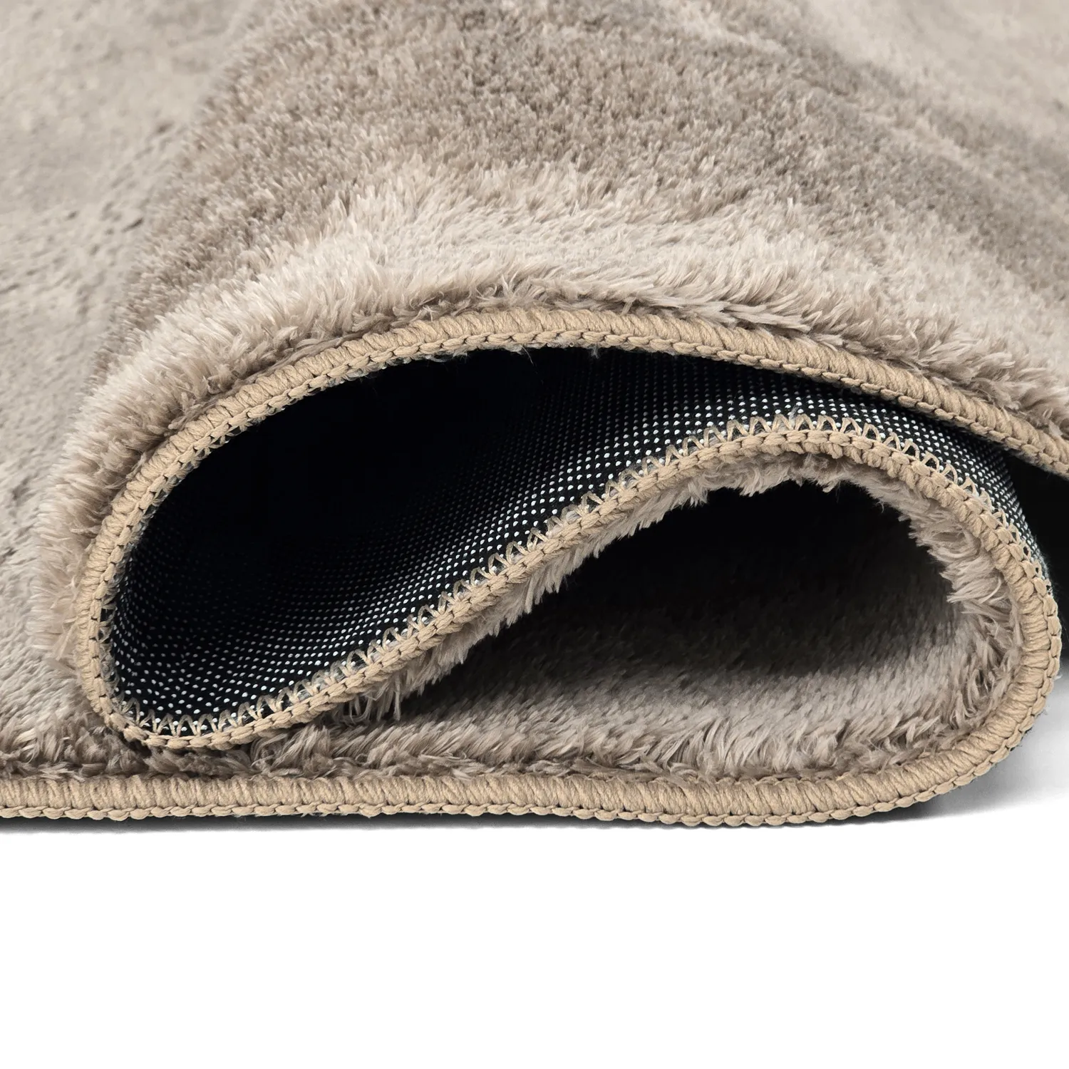 Oválný shaggy koberec - Aranga Super Soft Fur (hnědý)