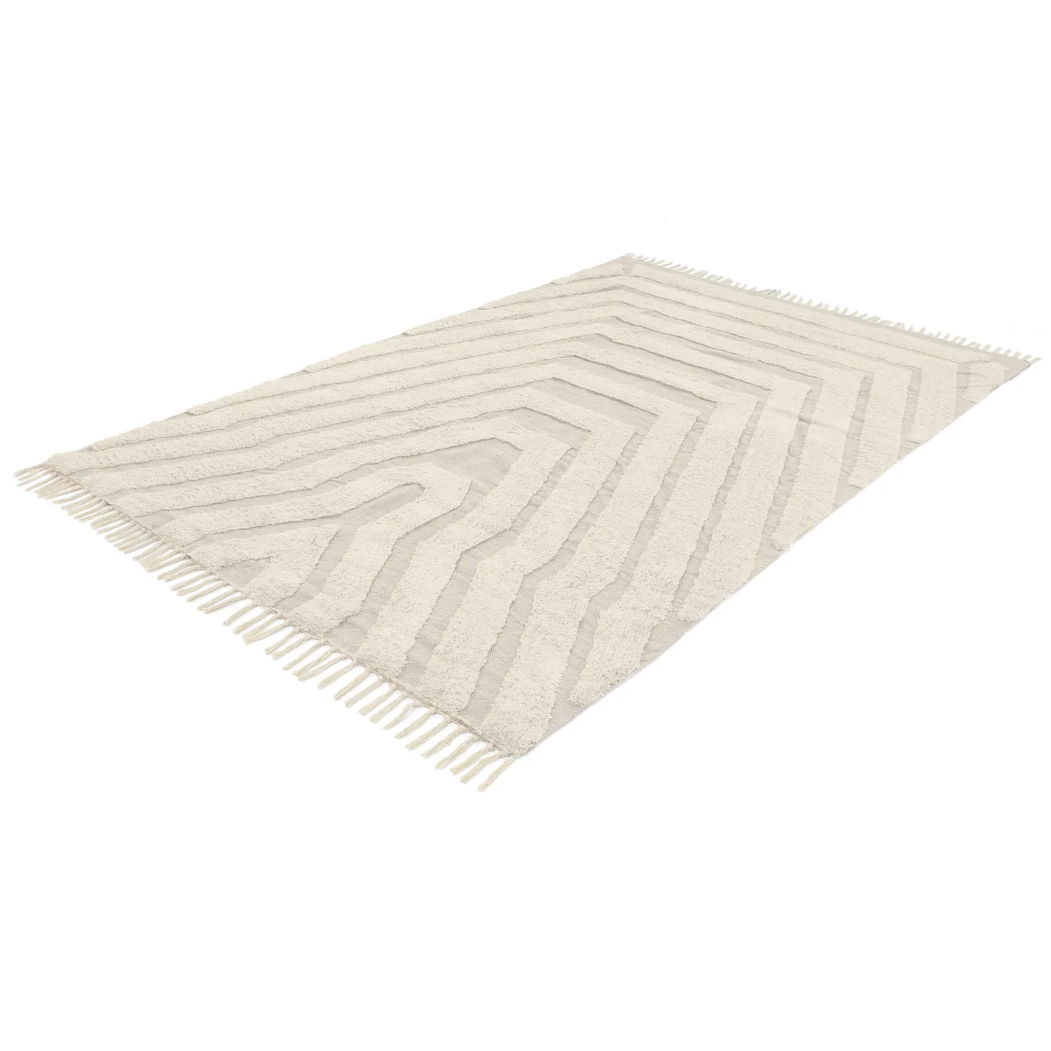 Shaggy koberce - Callista Natural Cotton Shaggy (béžový)
