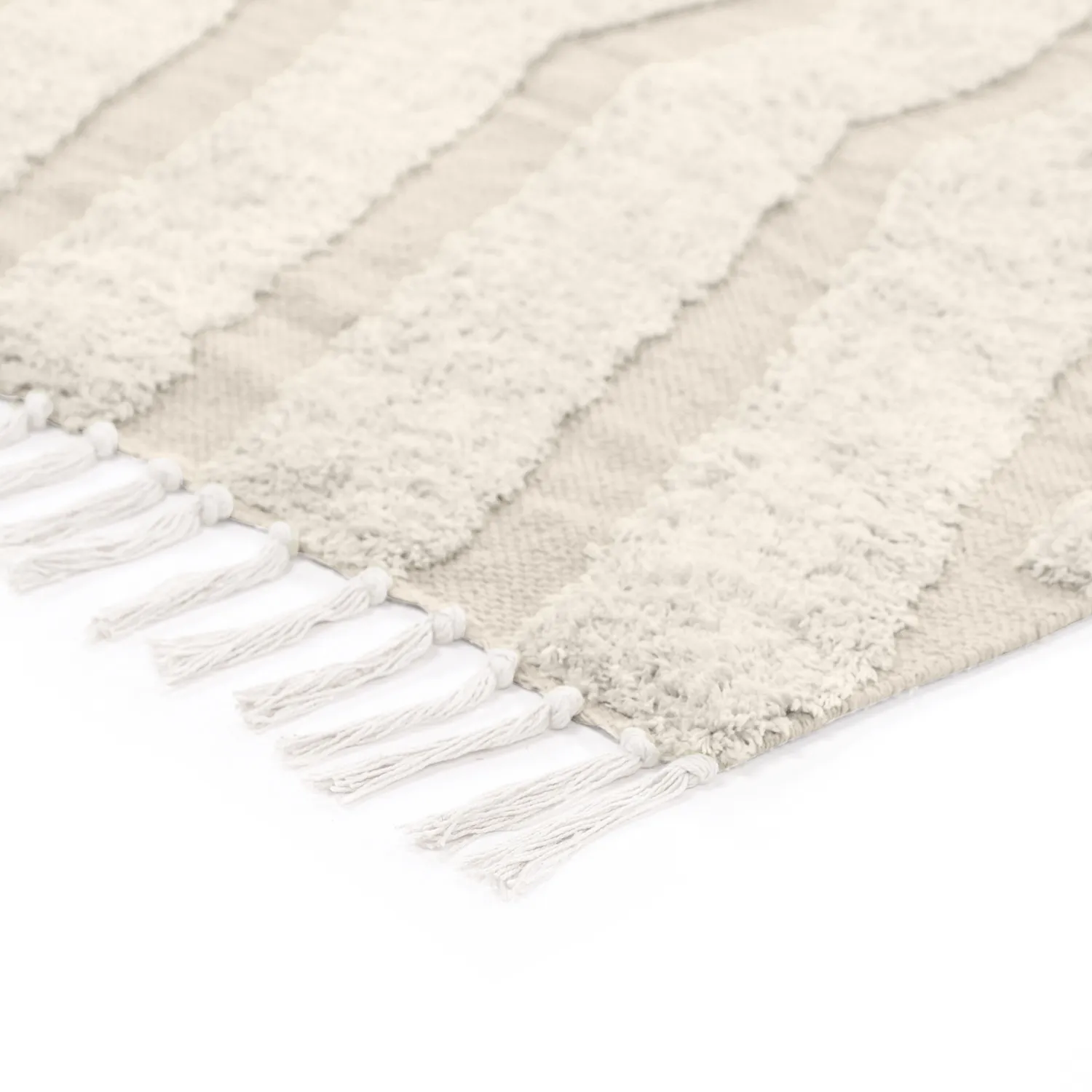 Shaggy koberce - Callista Natural Cotton Shaggy (béžový)