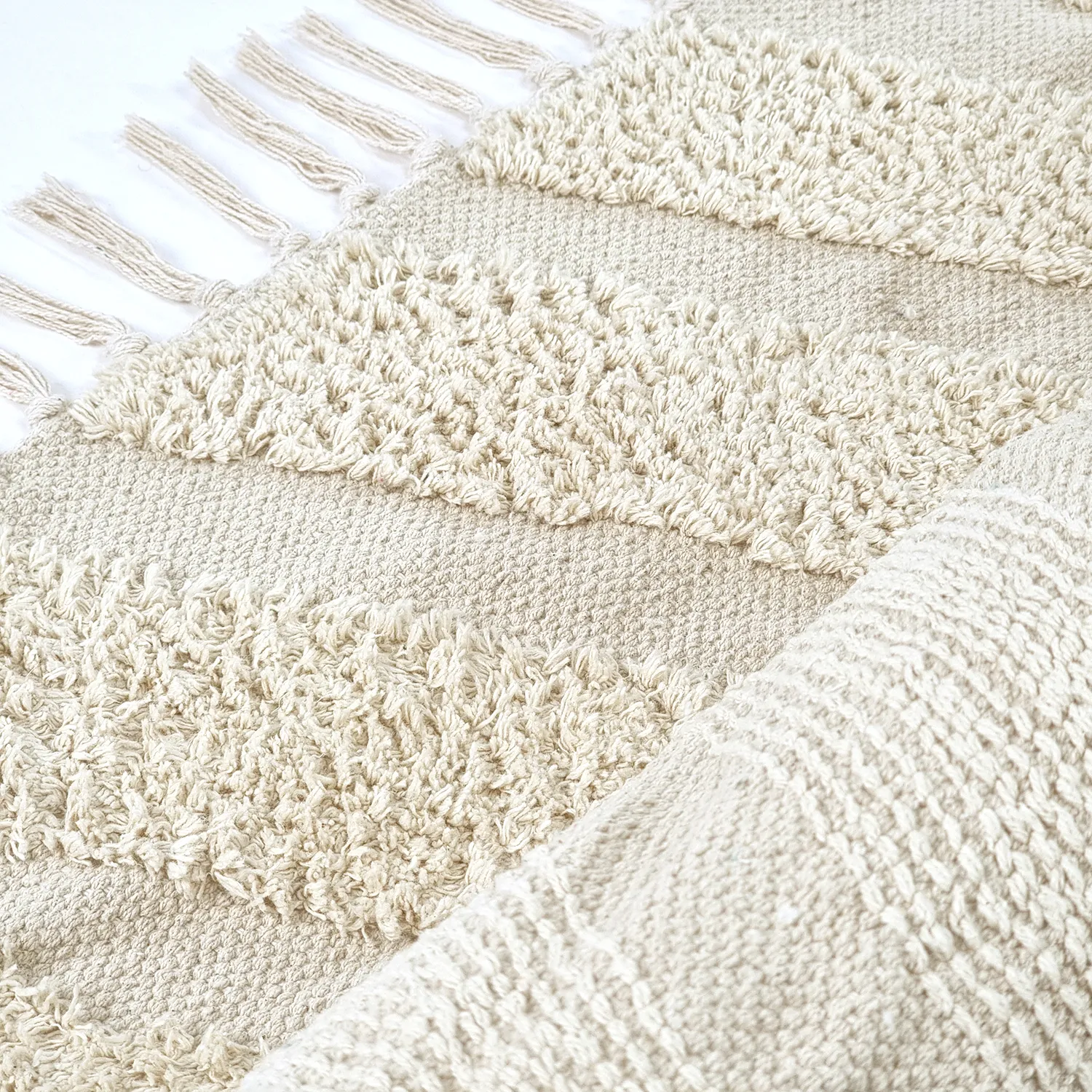 Shaggy koberce - Callista Natural Cotton Shaggy (béžový)