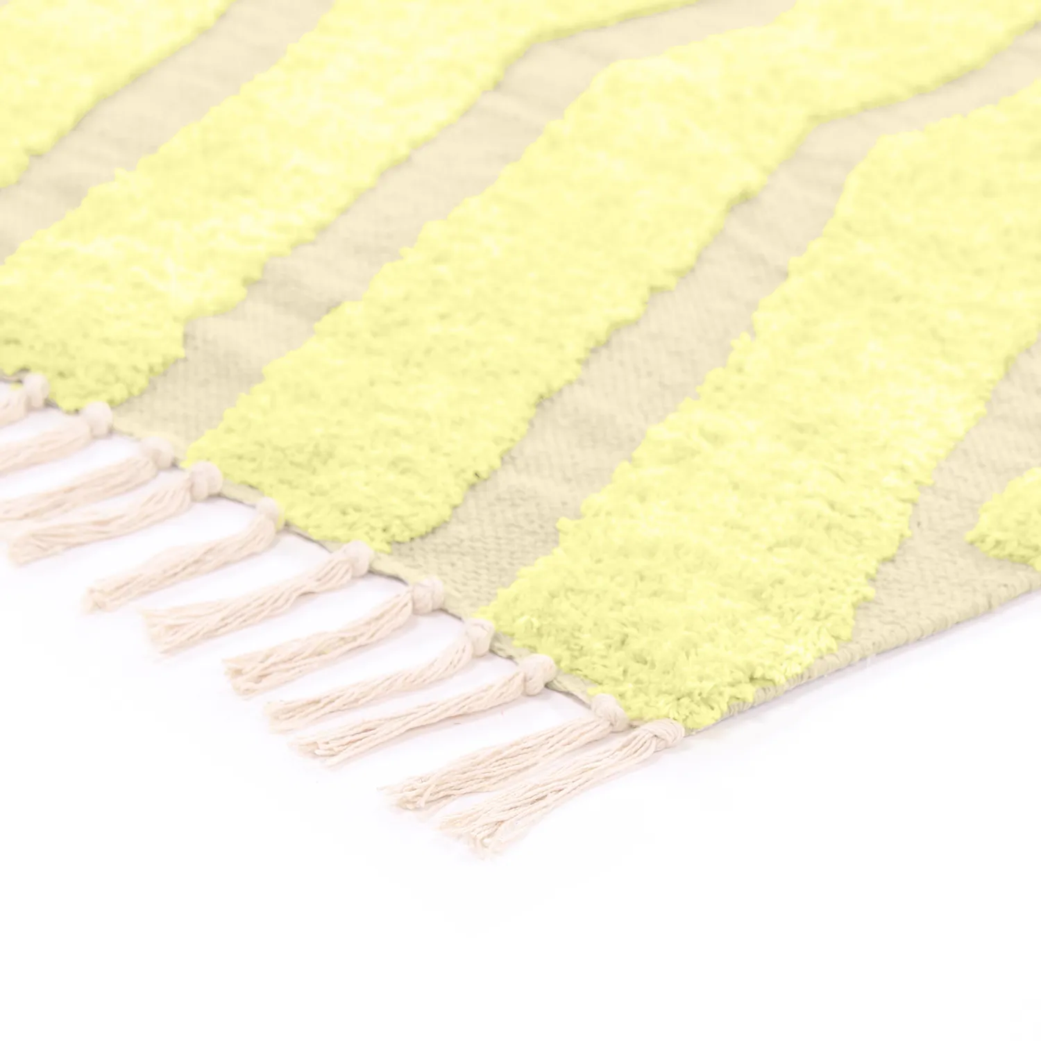 Shaggy koberce - Callista Natural Cotton Shaggy (žlutá)