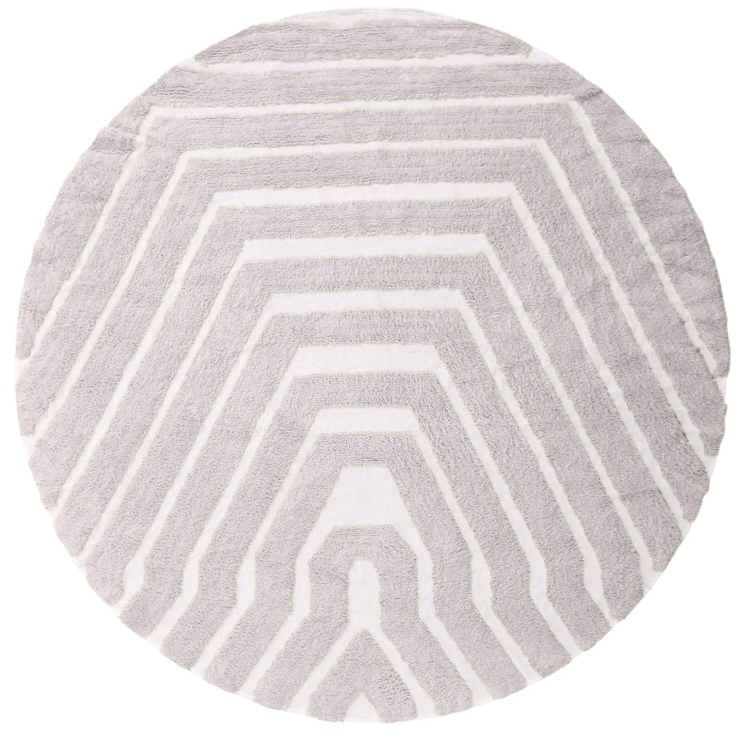 Kulatý koberec - Callista Natural Cotton Shaggy (taupe)