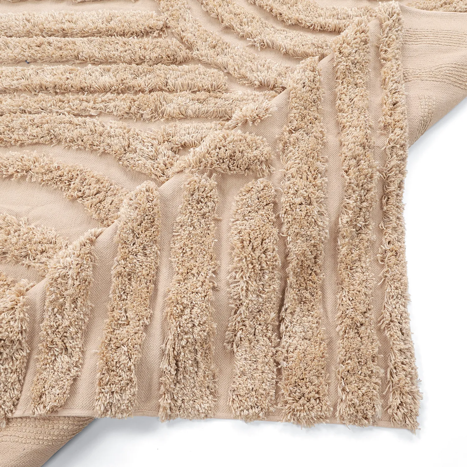 Shaggy koberce - Cazorla Natural Cotton Shaggy (béžový)
