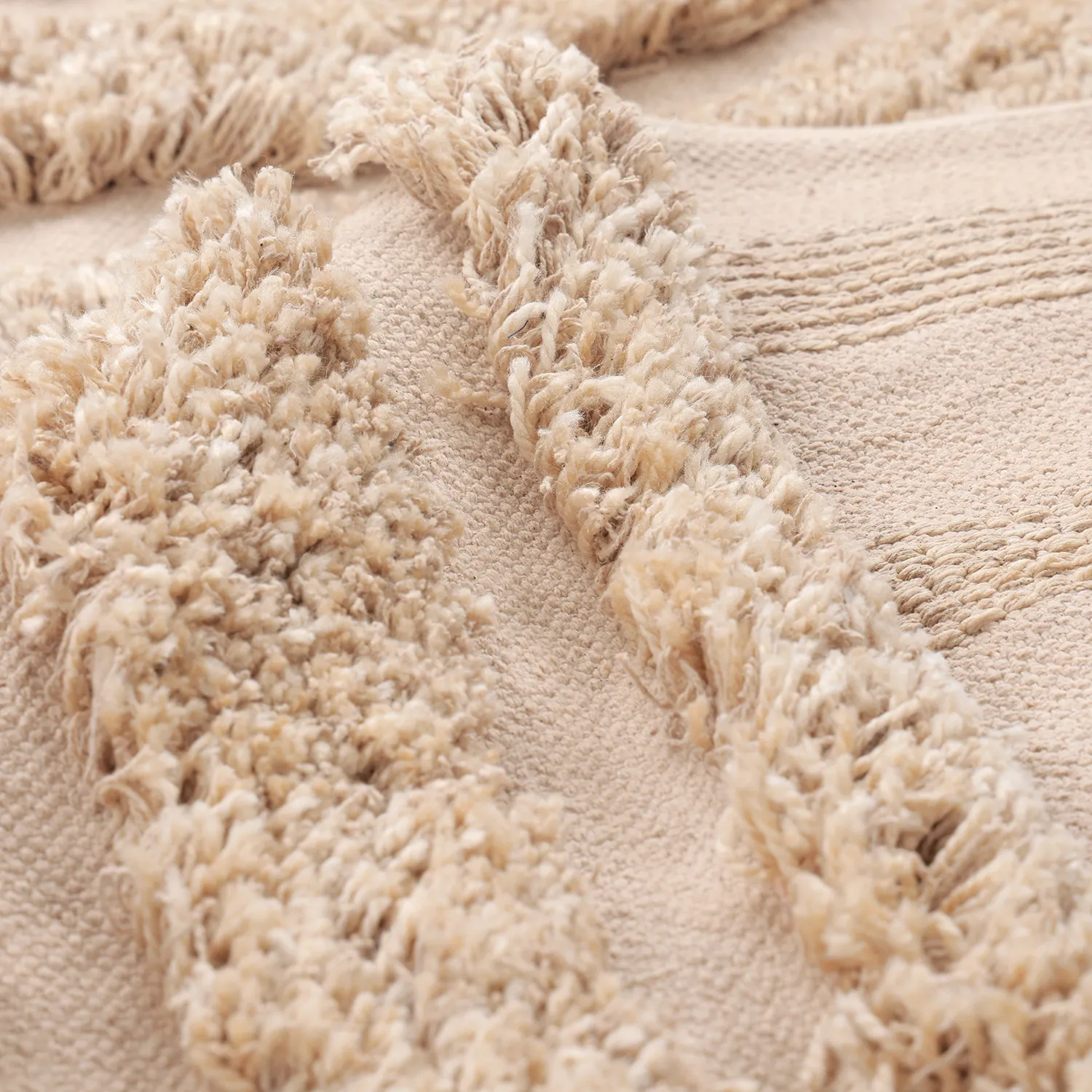 Shaggy koberce - Cazorla Natural Cotton Shaggy (béžový)